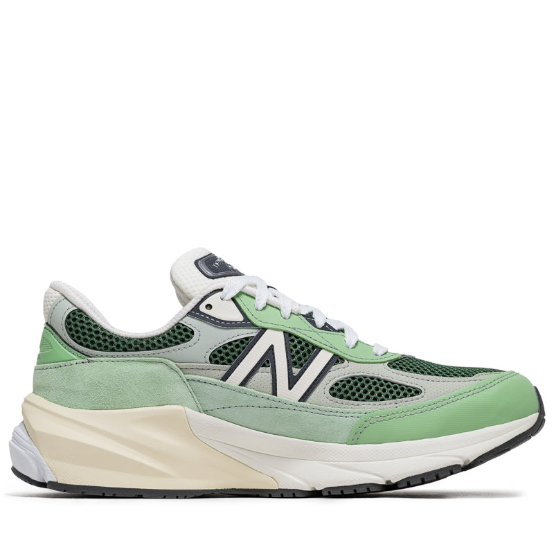New Balance 990v6 Running Shoes Made in USA - Avocado/Natural Mint - Premium Comfort for Men & Women - Perfect for Jogging, Gym & Casual Wear