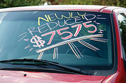 Solid Paint Marker for Windshield & Glass - White Grease Pen | Durable Writing on Cars, Windows, Mirrors & DIY Projects