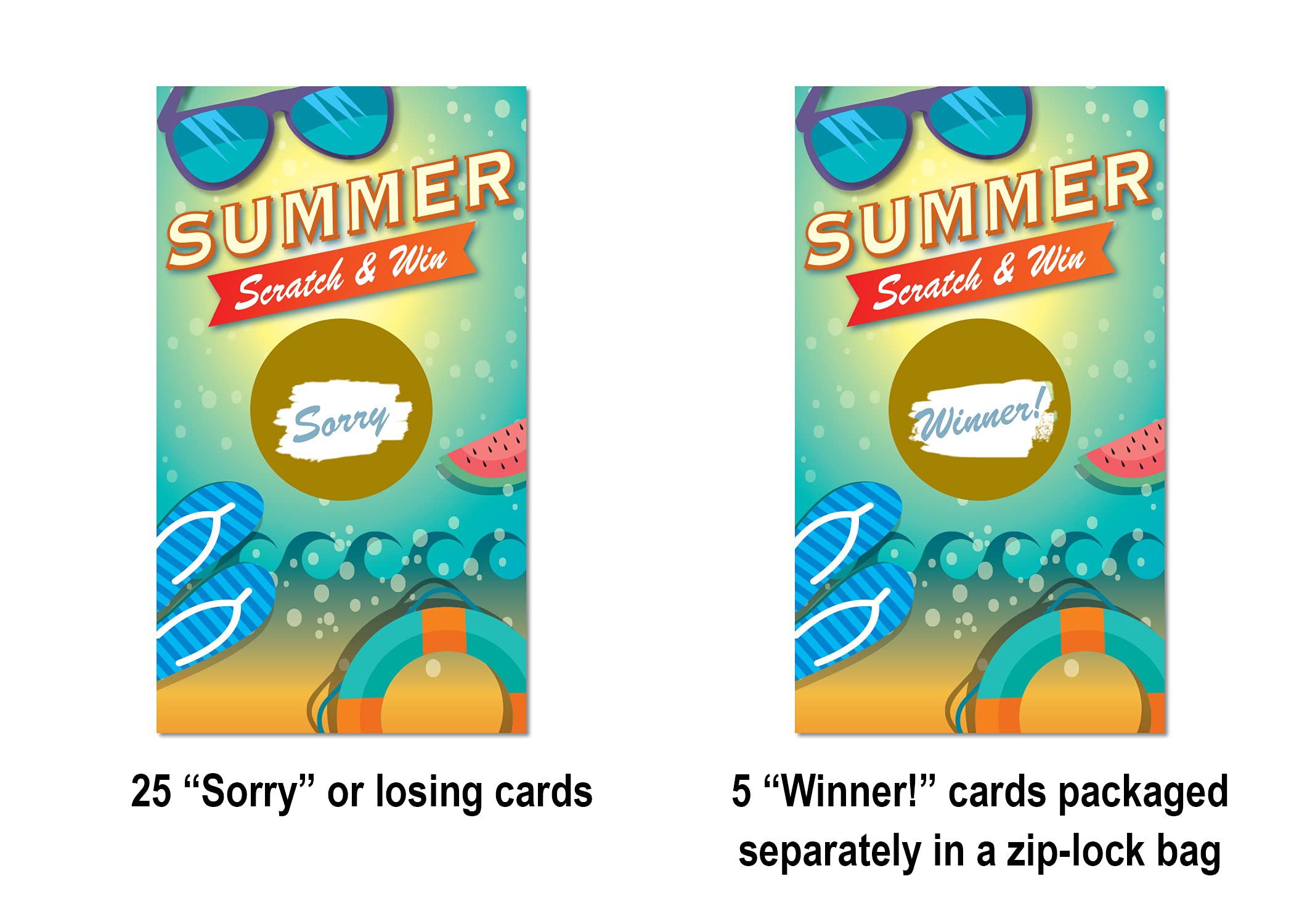 Summer Scratch Off Cards - 30 Fun Activity Cards for Kids, Parties, and Classroom Rewards | Perfect for Summer Camps, Birthdays, and Team Building
