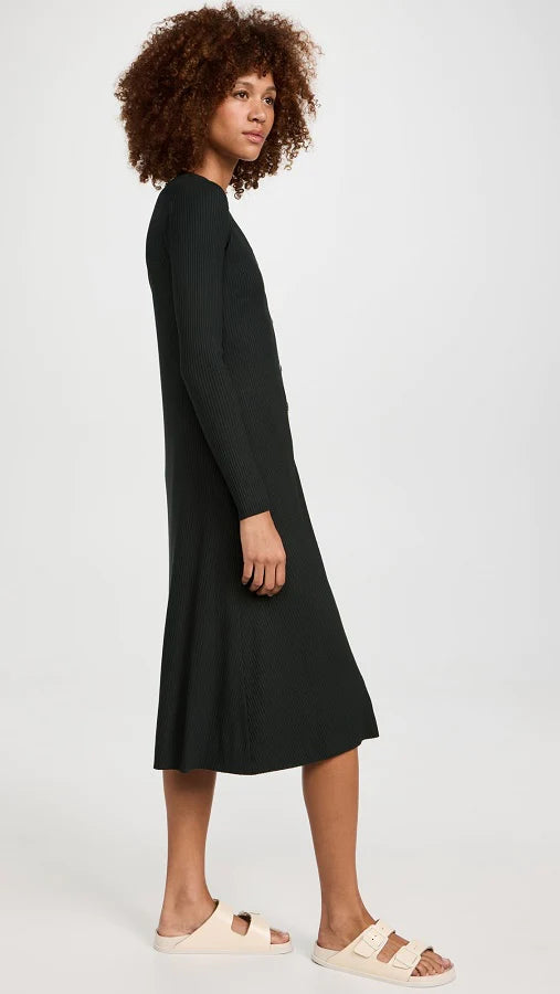 Coste Flare Cardigan Dress in Dark Cedar - Stylish & Comfortable Knitwear for Women | Perfect for Casual Outings, Office Wear & Layering