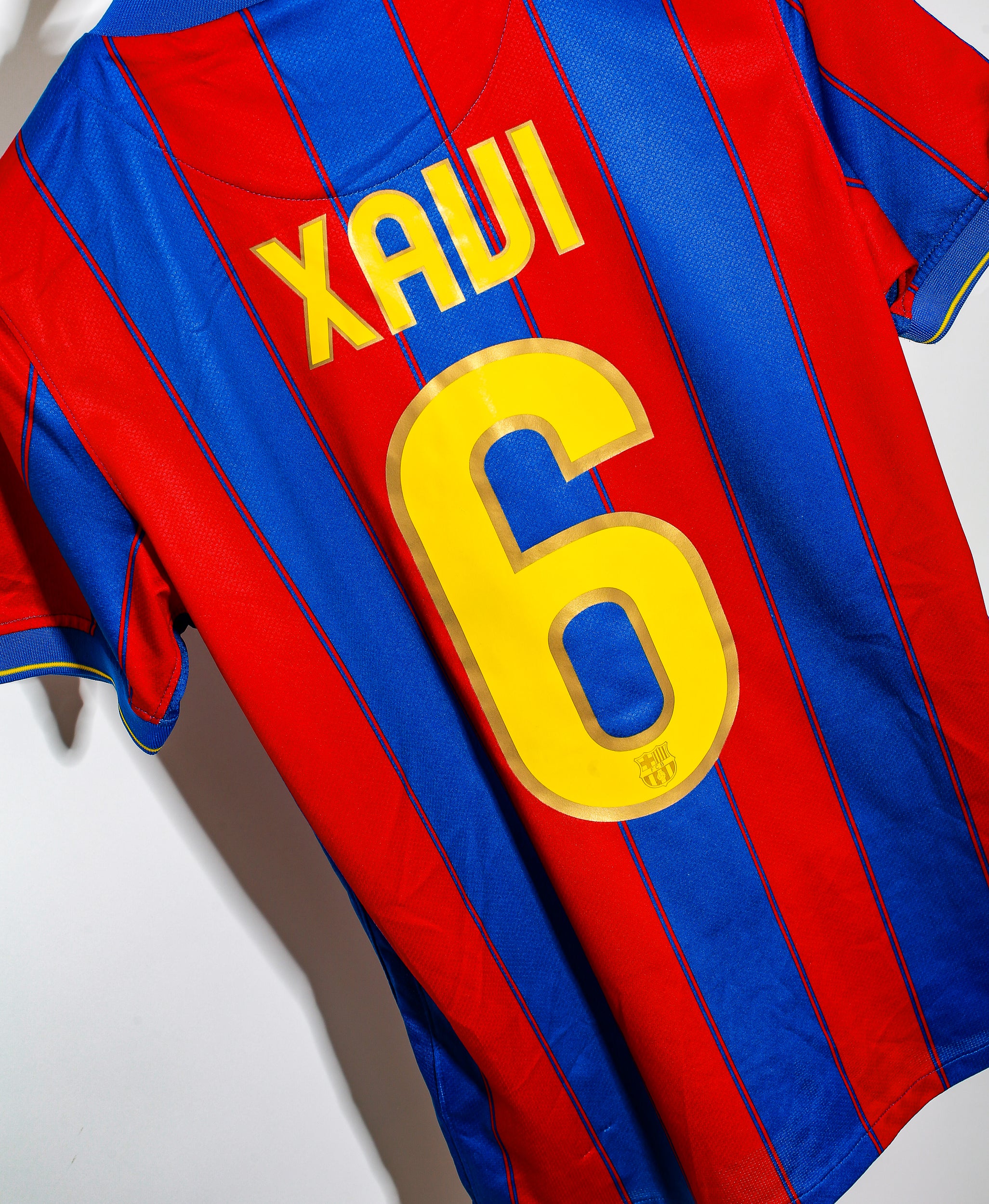 2009 FC Barcelona Home Jersey #6 Xavi - Authentic Soccer Shirt Size S - Perfect for Matchdays, Training & Fan Collection