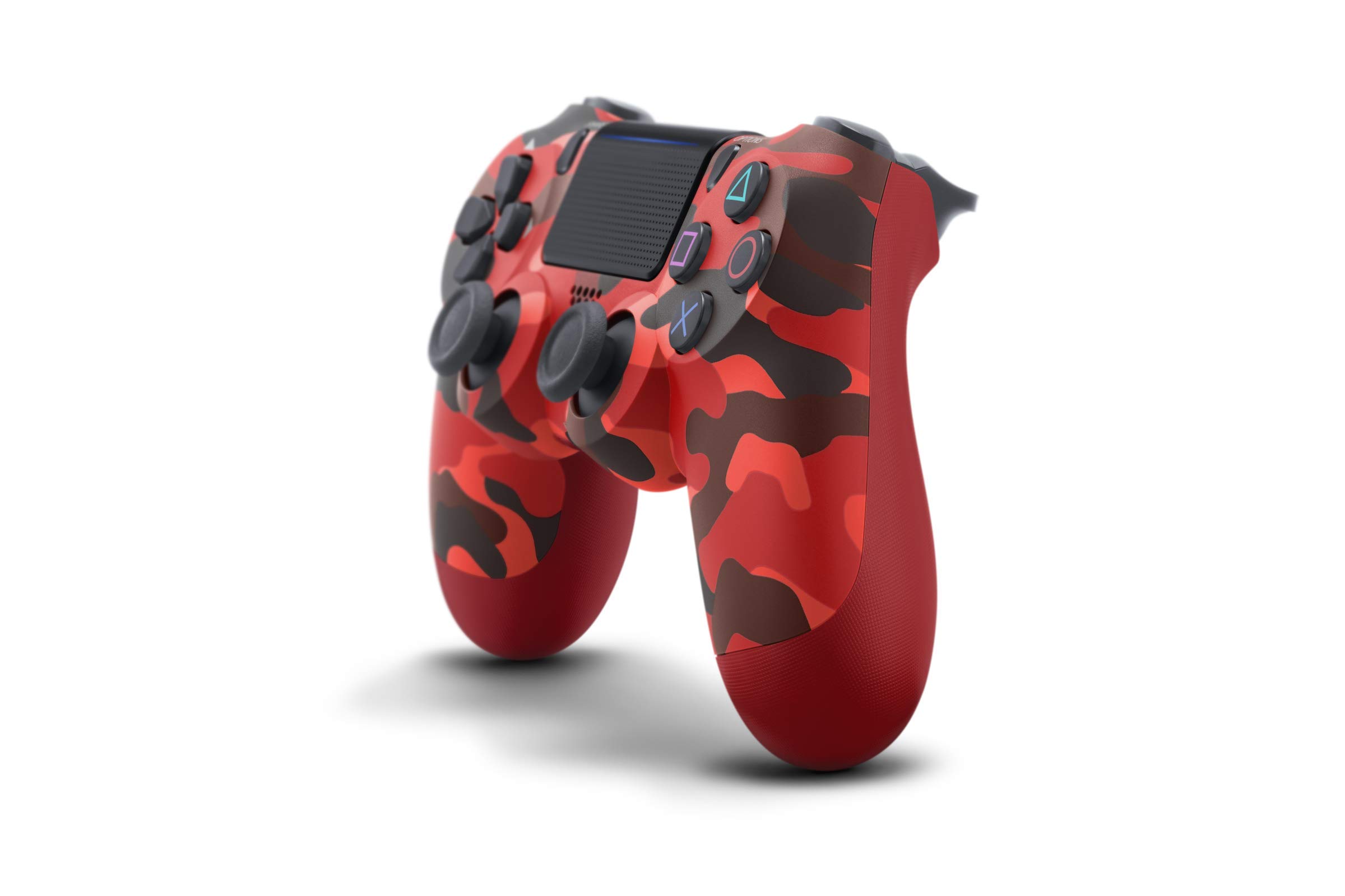 Renewed DualShock 4 Wireless Controller for PlayStation 4 - Red Camo Design | Compatible with PS4 Slim & Pro | Perfect for Gaming, Streaming & Multiplayer Sessions