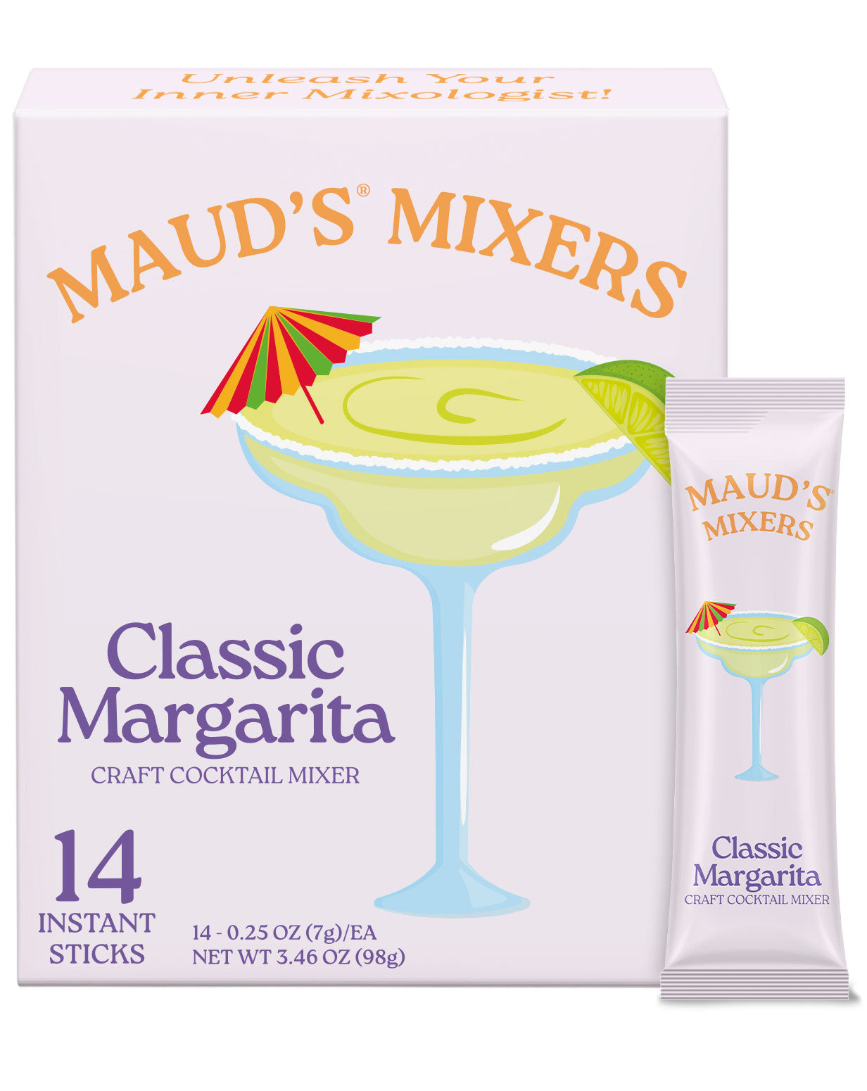 Maud's Mixers Classic Margarita Cocktail Mix - Premium Lime Flavored Drink Mix for Margaritas, Perfect for Parties, BBQs & Summer Gatherings
