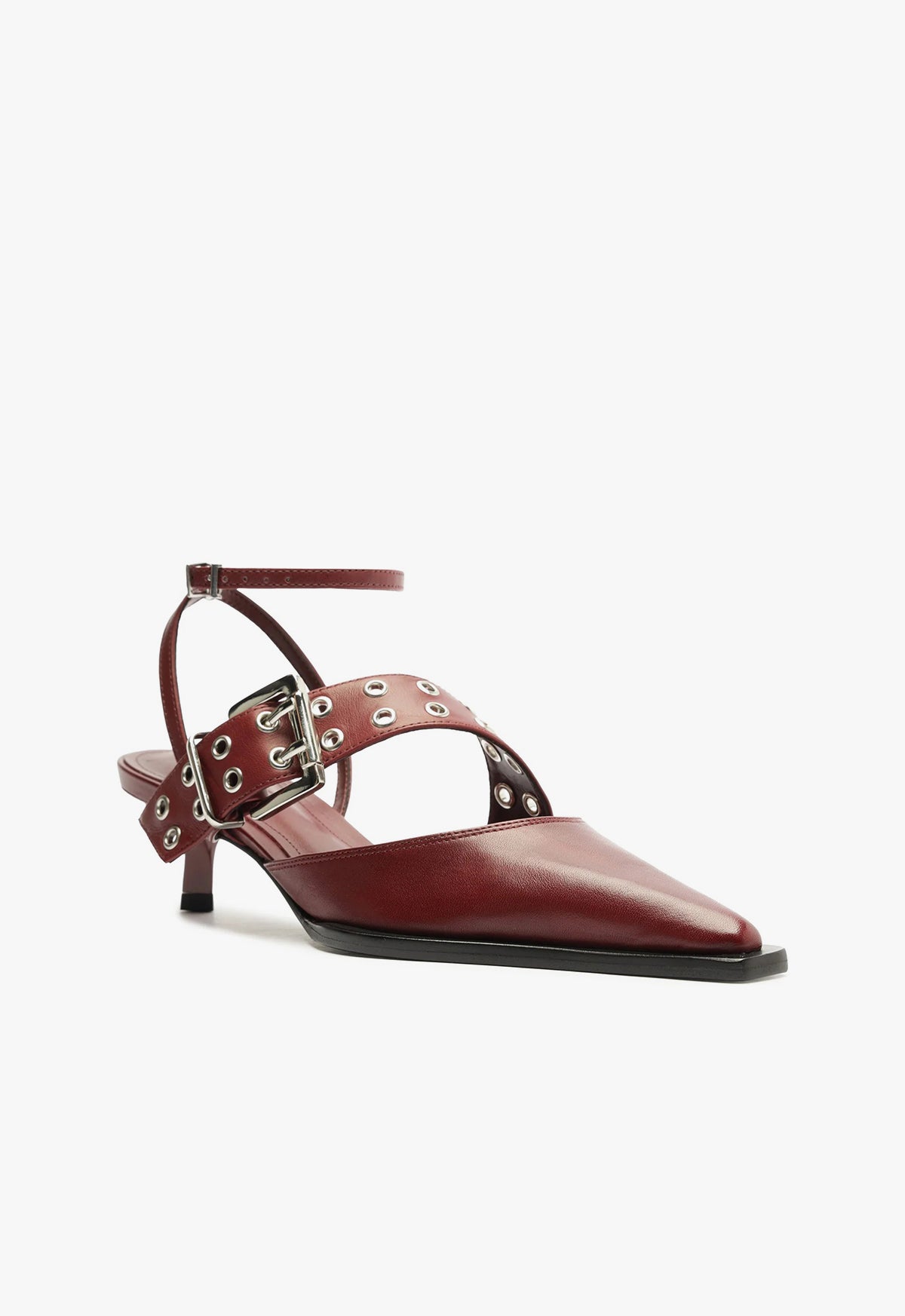 Jess Atanado Leather Pump Women's Low Heel Shoes - Size 6-11 | Comfortable Office Work & Party Dress Shoes for Women (Style: F24, S2199300190002)