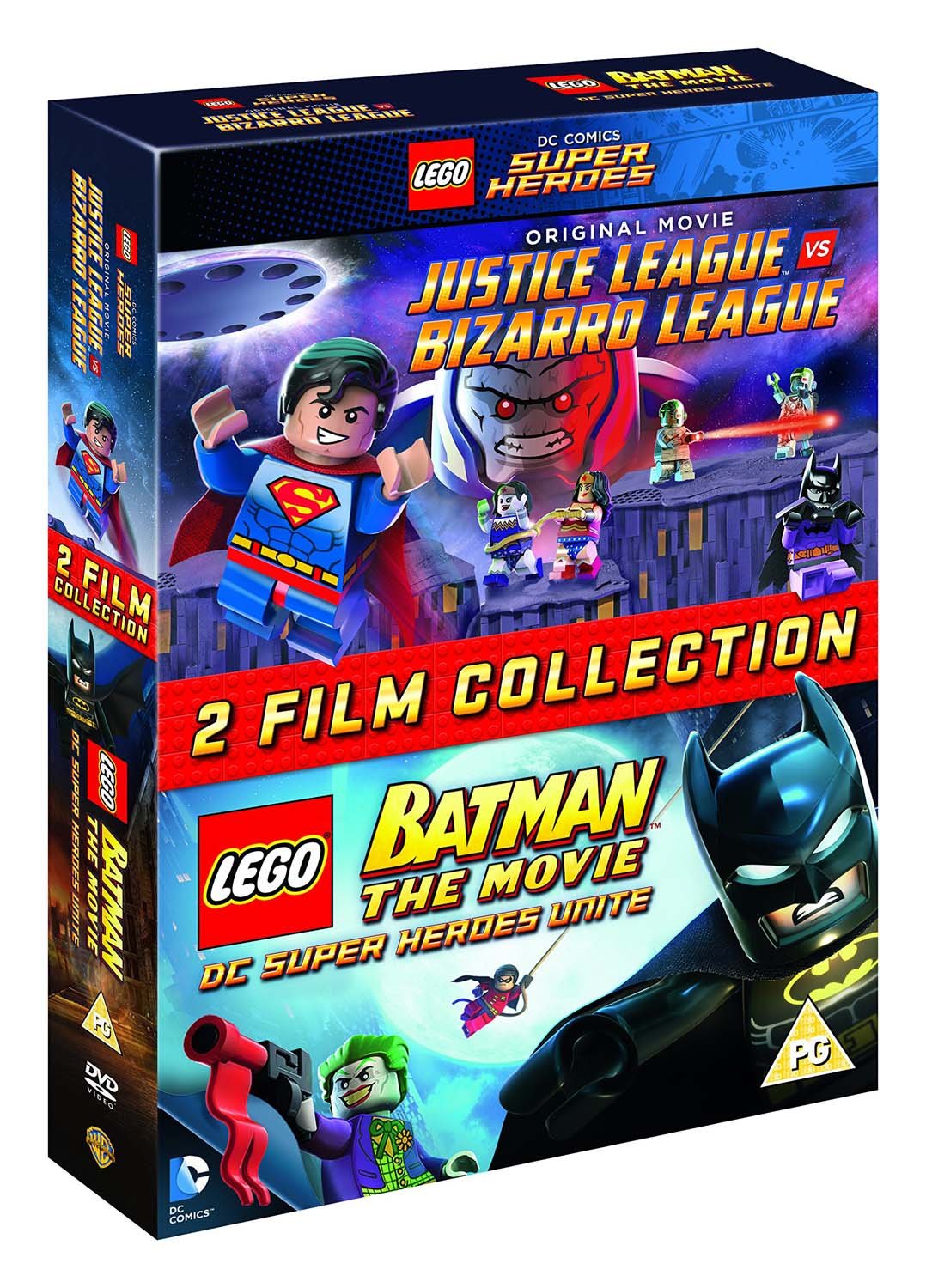LEGO Justice League Vs Bizarro LEGO Batman The Movie DVD 2015 - Superhero Action Adventure for Kids & Collectors - Perfect for Family Movie Nights & LEGO Fans