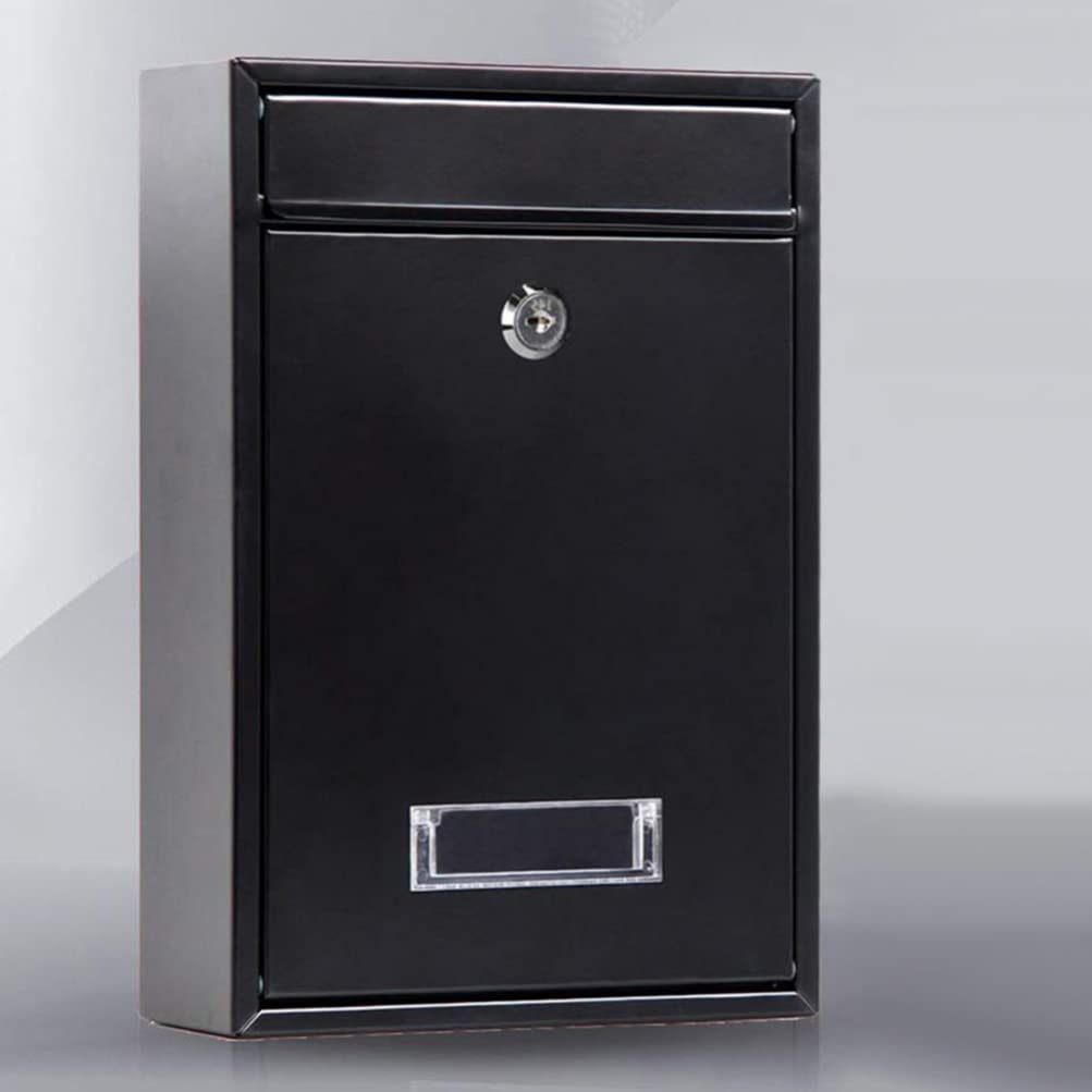Durable Iron Mailbox for Letters, Magazines & Newspapers - Secure Outdoor Mail Storage for Home, Office & Apartment Buildings