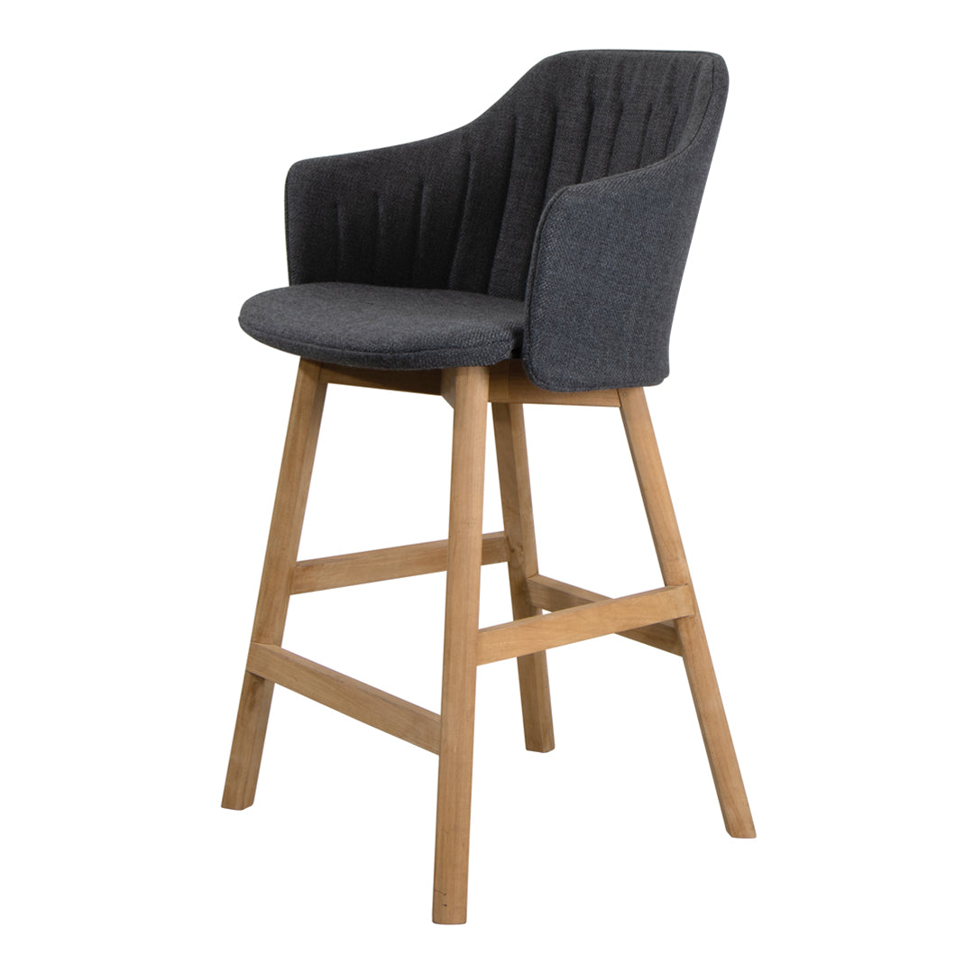 Premium Choice Counter Chair with Wood Base - Includes Back & Seat Cushion - Perfect for Kitchen Islands, Breakfast Bars & Home Dining Areas