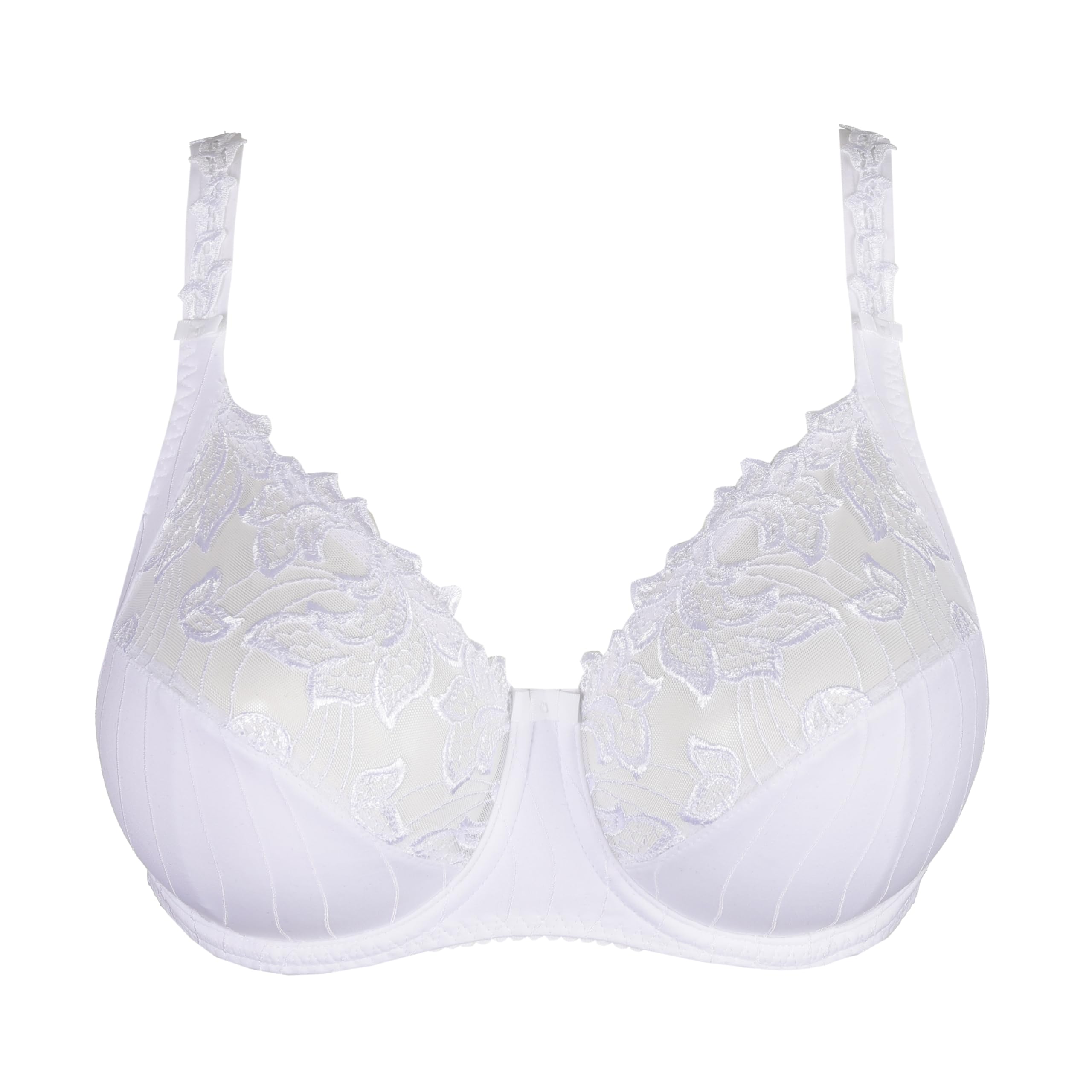 PrimaDonna Deauville Side Support Bra 38D White - Full Coverage Comfort for Everyday Wear & Special Occasions