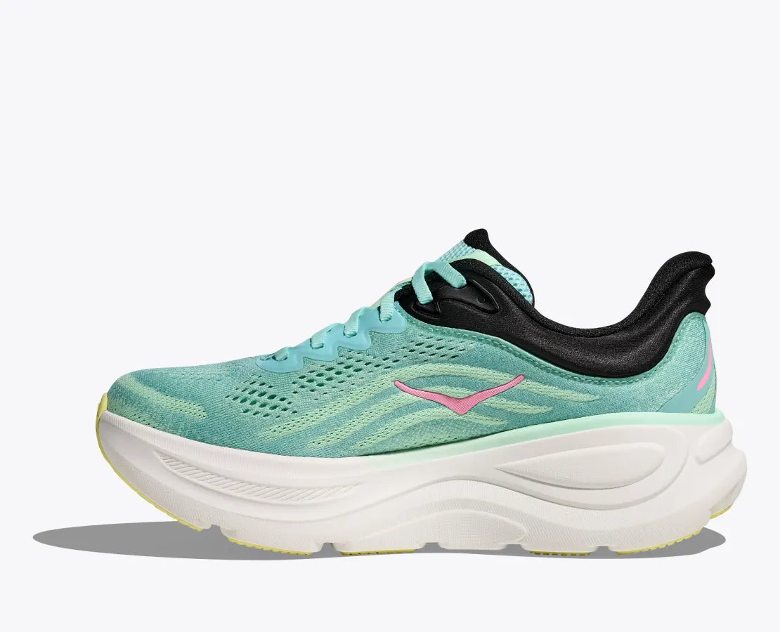 HOKA Women's Bondi 9 Running Shoes - Blue Spark/Mint Fluorite - Lightweight Cushioned Sneakers for Jogging, Walking & Everyday Comfort