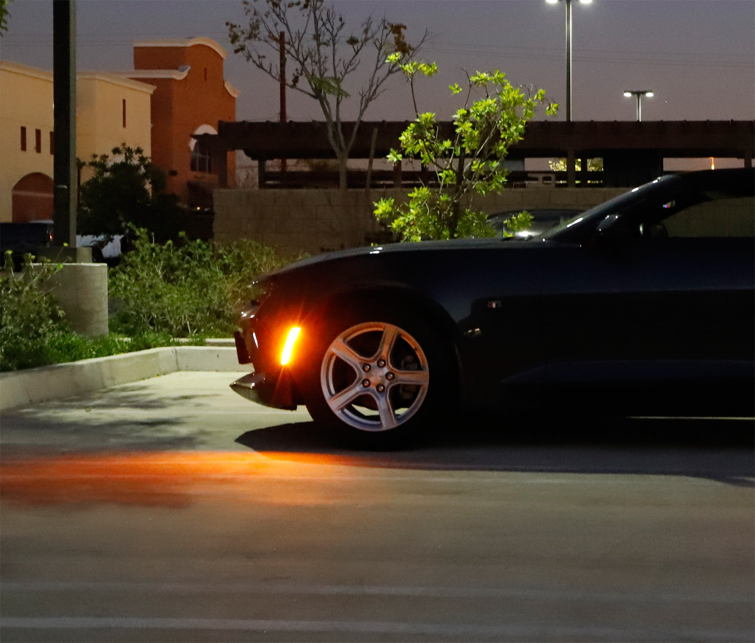 Clear Lens Front Amber LED Side Marker Lights for Chevy Camaro & Cadillac ATS/CTS - Enhanced Visibility & Safety for Night Driving & Off-Road Adventures