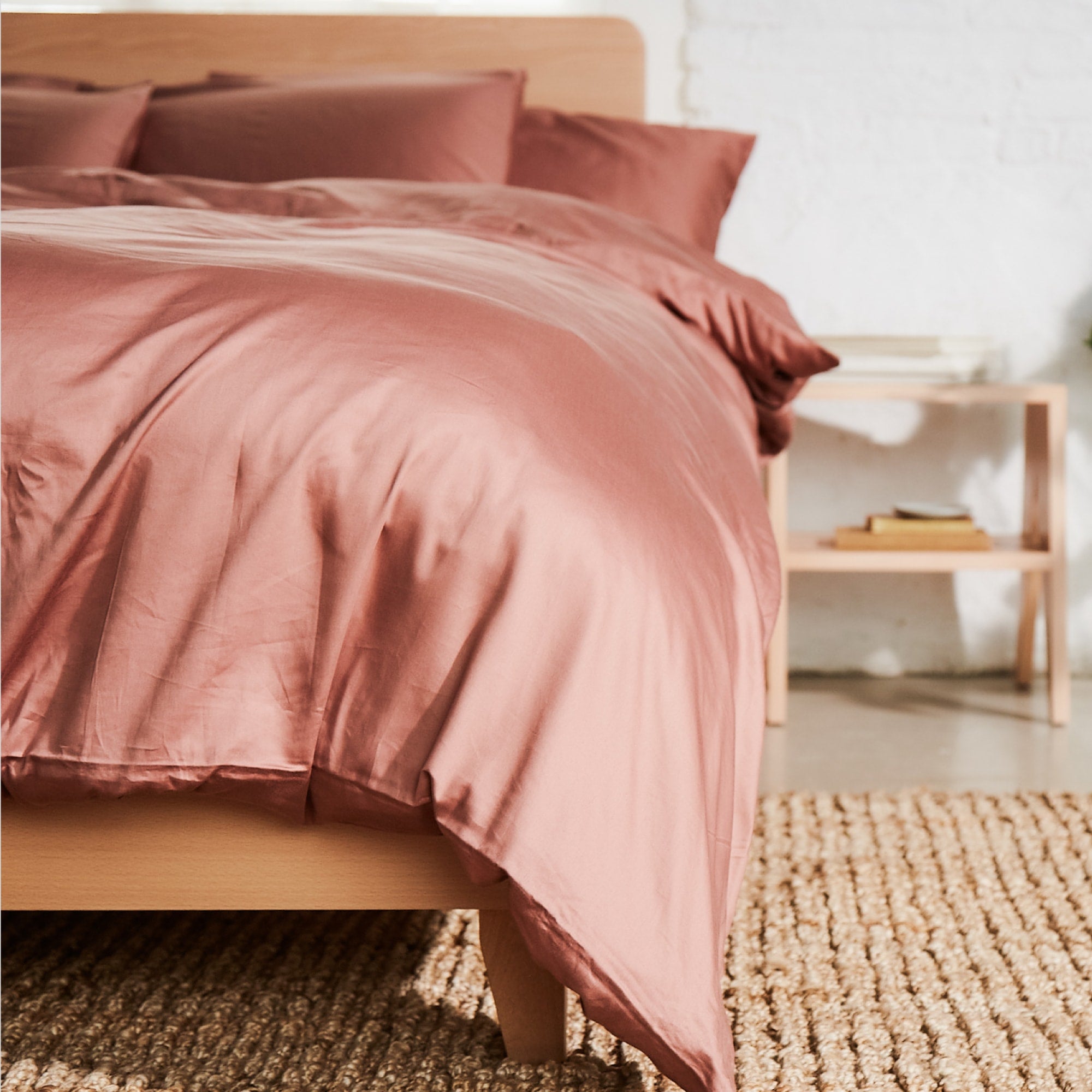 Organic Cotton Sateen Duvet Cover - 300 Thread Count, Soft & Breathable Bedding for All Seasons - Perfect for Master Bedroom, Guest Room, or Vacation Home
