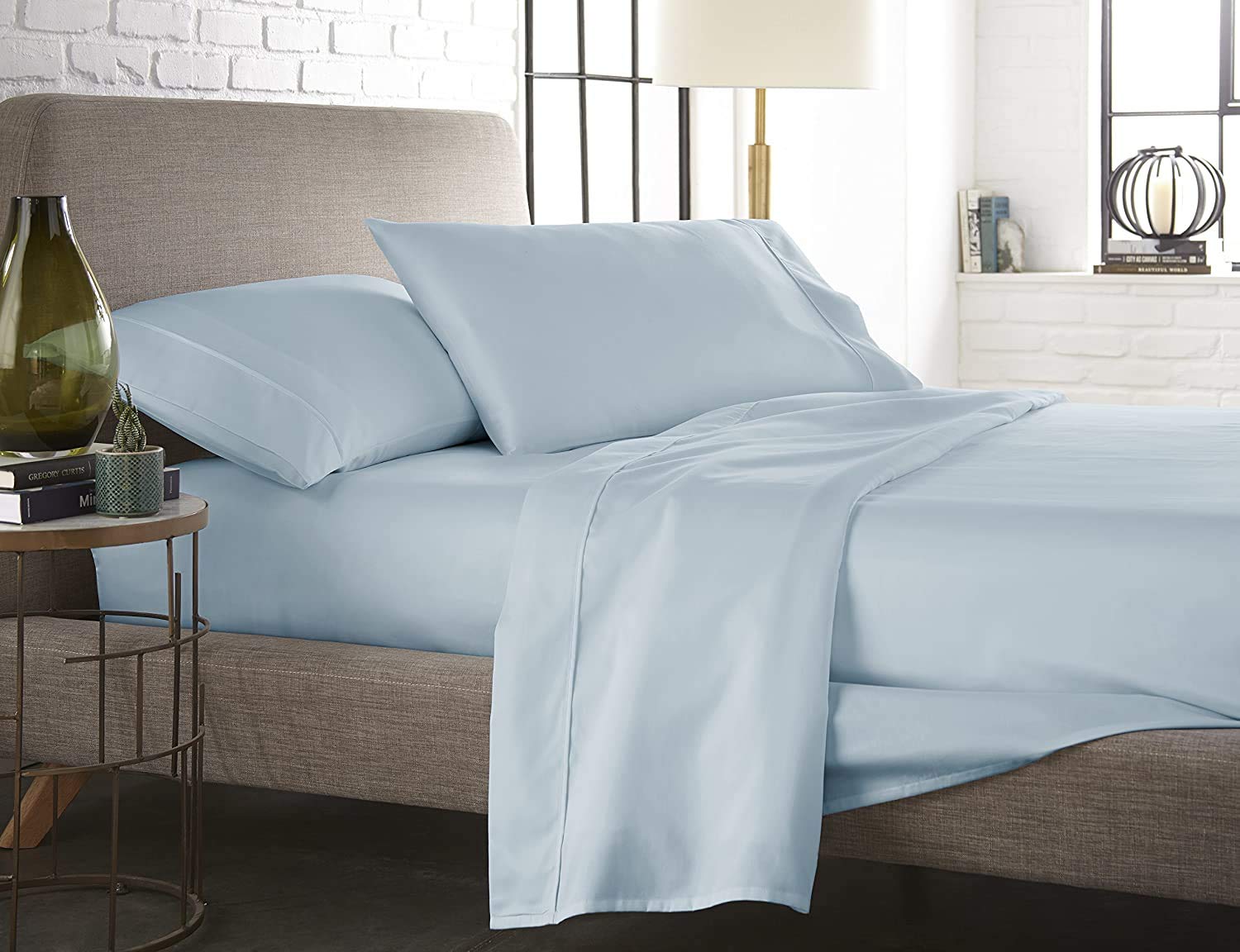 600 Thread Count Extra Deep Pocket Sheets 4-Piece King Size Set - Fits 18