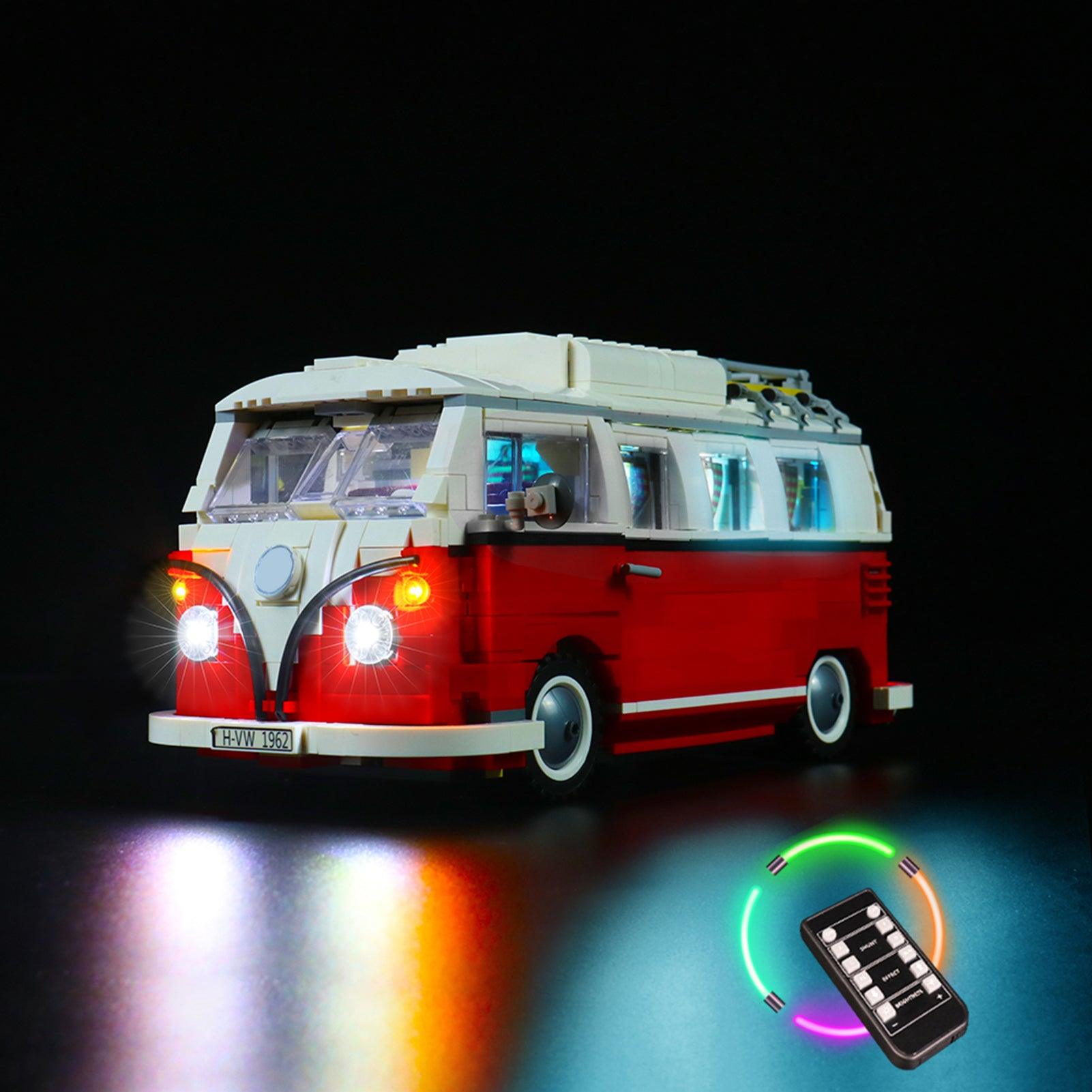 LEGO Creator Expert Volkswagen T1 Camper Van 10220 Light Kit - Compatible with Official LEGO Sets - Perfect for Model Display & Nighttime Showcase