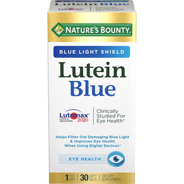 Nature’s Bounty Lutein & Zeaxanthin Eye Health Supplement - 30 Softgels for Vision Support & Blue Light Protection | Daily Eye Care for Screen Users & Digital Devices