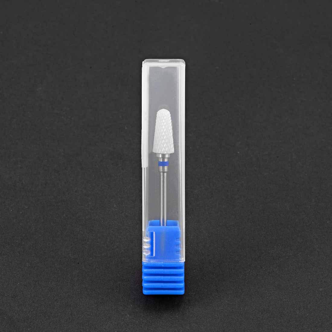 Professional Ceramic Nail Drill Bits 3/32 Inch (Medium Grit) - Manicure Pedicure Tools for Salon & Home Use - Durable Blue Nail File Bits for Acrylic, Gel & Natural Nails