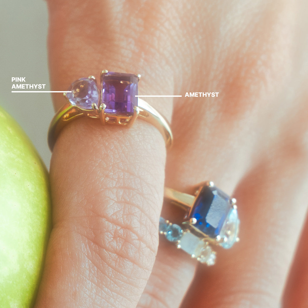 Customizable Toi et Moi Ring - Personalized Two Stone Engagement Ring for Couples - Perfect for Proposals, Anniversaries & Romantic Gifts