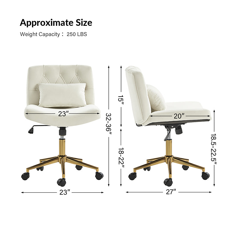 Norm Modern Flannel Adjustable Office Chair - Ergonomic Desk Chair for Home & Office Workspace, Perfect for Long Hours of Sitting