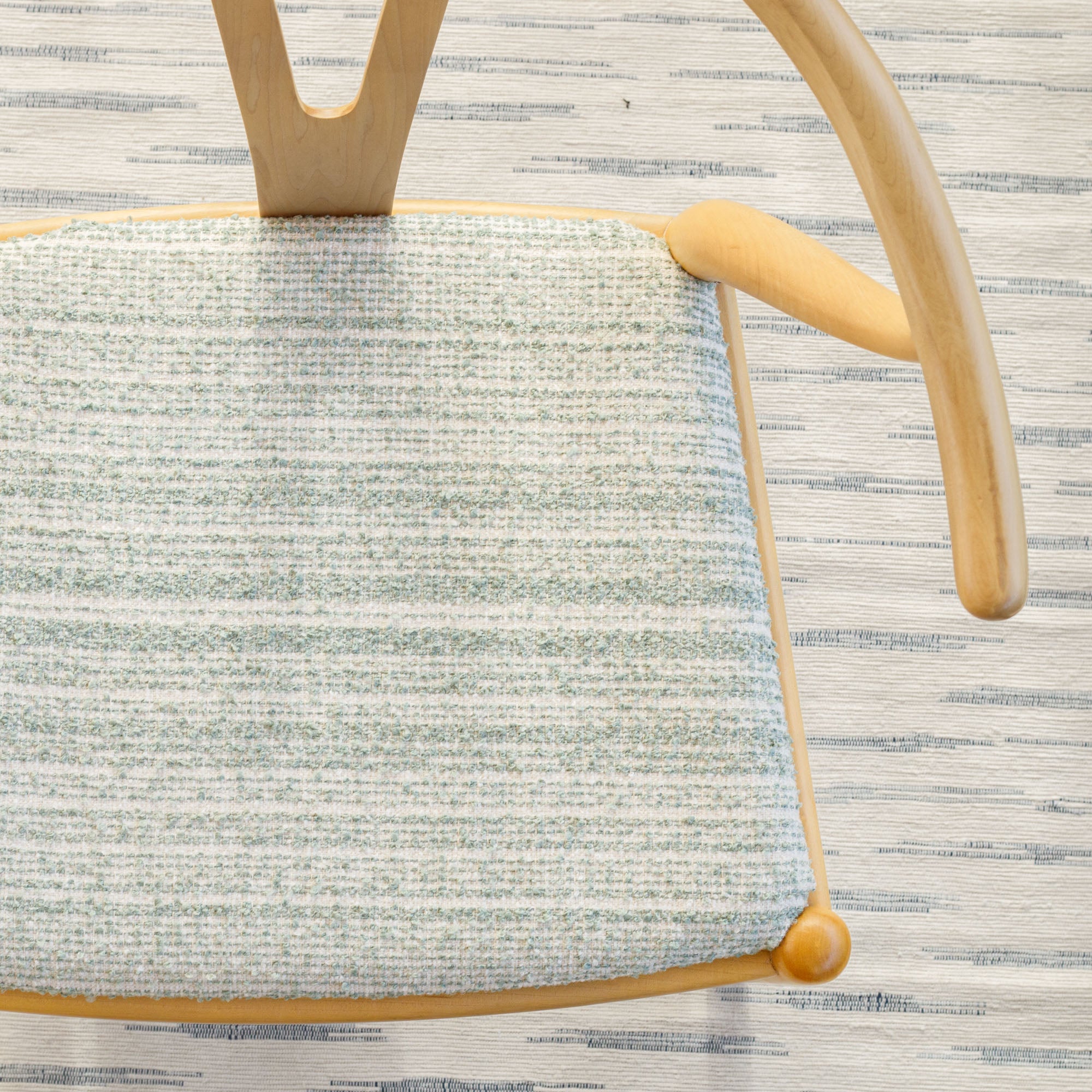 Premium Kos Stripe Fabric - Soft & Durable Jade Green Textile for Upholstery, Curtains & Home Decor | Perfect for DIY Projects & Crafting