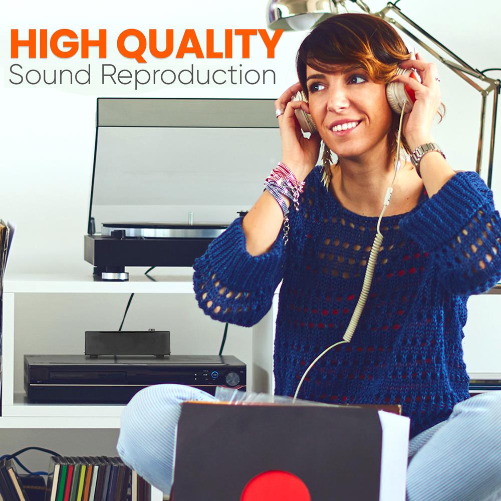 High-Quality Phono Turntable Preamp - MM/MC Phono Preamplifier for Vinyl Records - Perfect for Home Audio & DJ Setups