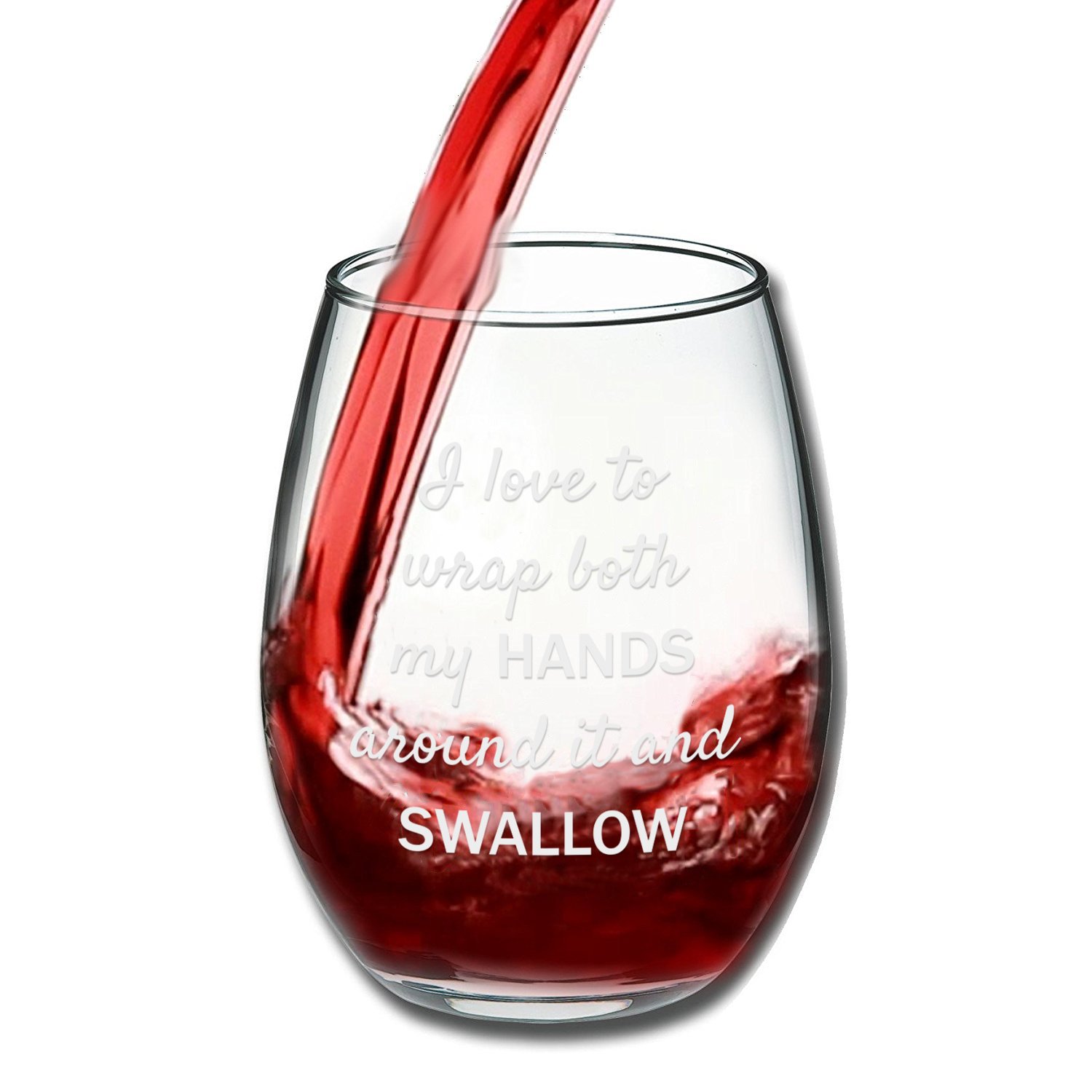 Funny Stemless Wine Glass - Gag Gift for Women, Bachelorette Party, Birthday & Anniversary - Novelty Drinking Cup for Wine Lovers - Perfect for Girls Night Out, Bachelorette Parties & Humorous Gift Giving