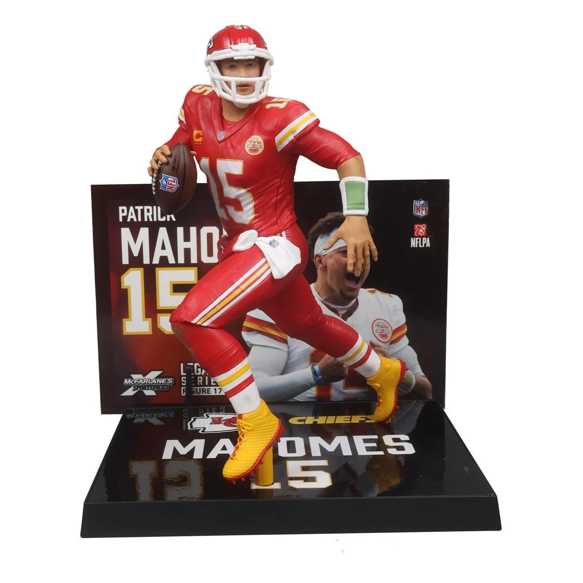 Patrick Mahomes Kansas City Chiefs NFL Home Jersey Platinum Chase Posed Figure - 2024 SportsPicks Collectible for Football Fans & Memorabilia Display