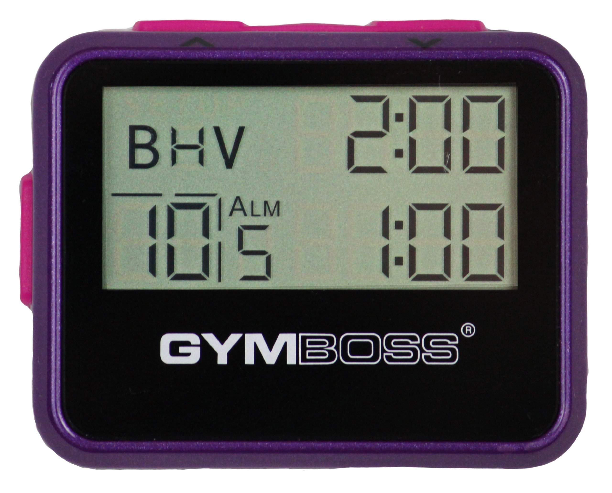 Gymboss Interval Timer and Stopwatch - Violet/Pink Metallic Gloss - Perfect for HIIT, CrossFit, Running & Workout Training