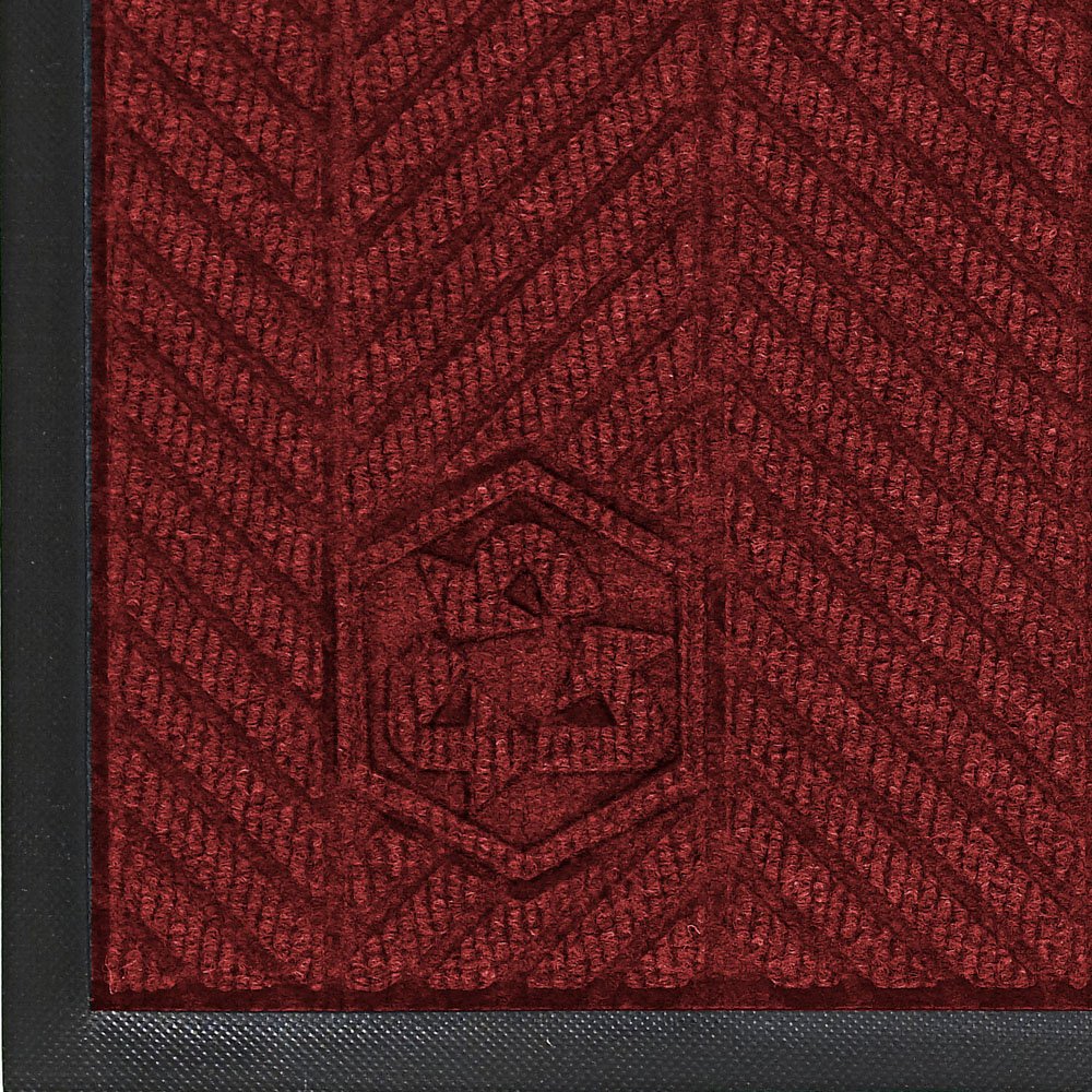 Premium M+A Matting 2297 Waterhog Eco Premier Fashion PET Polyester Fiber Doormat - Indoor/Outdoor Use with Non-Slip SBR Rubber Backing - 6' x 6' x 3/8