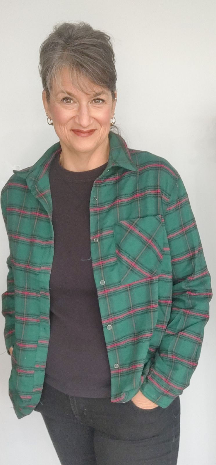 Stylish Green Plaid Button Down Shirt for Men - Casual & Office Wear - Perfect for Work, Outings & Layering