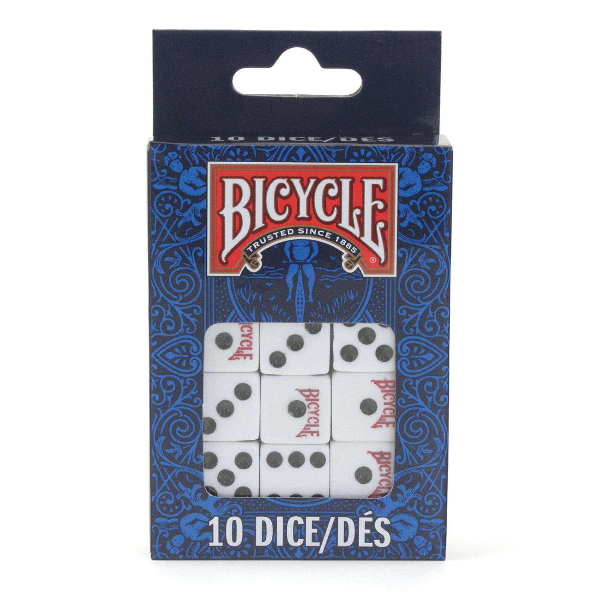 10-Piece Bicycle Playing Cards Dice Set - Perfect for Poker, Board Games, and Casino Night Fun