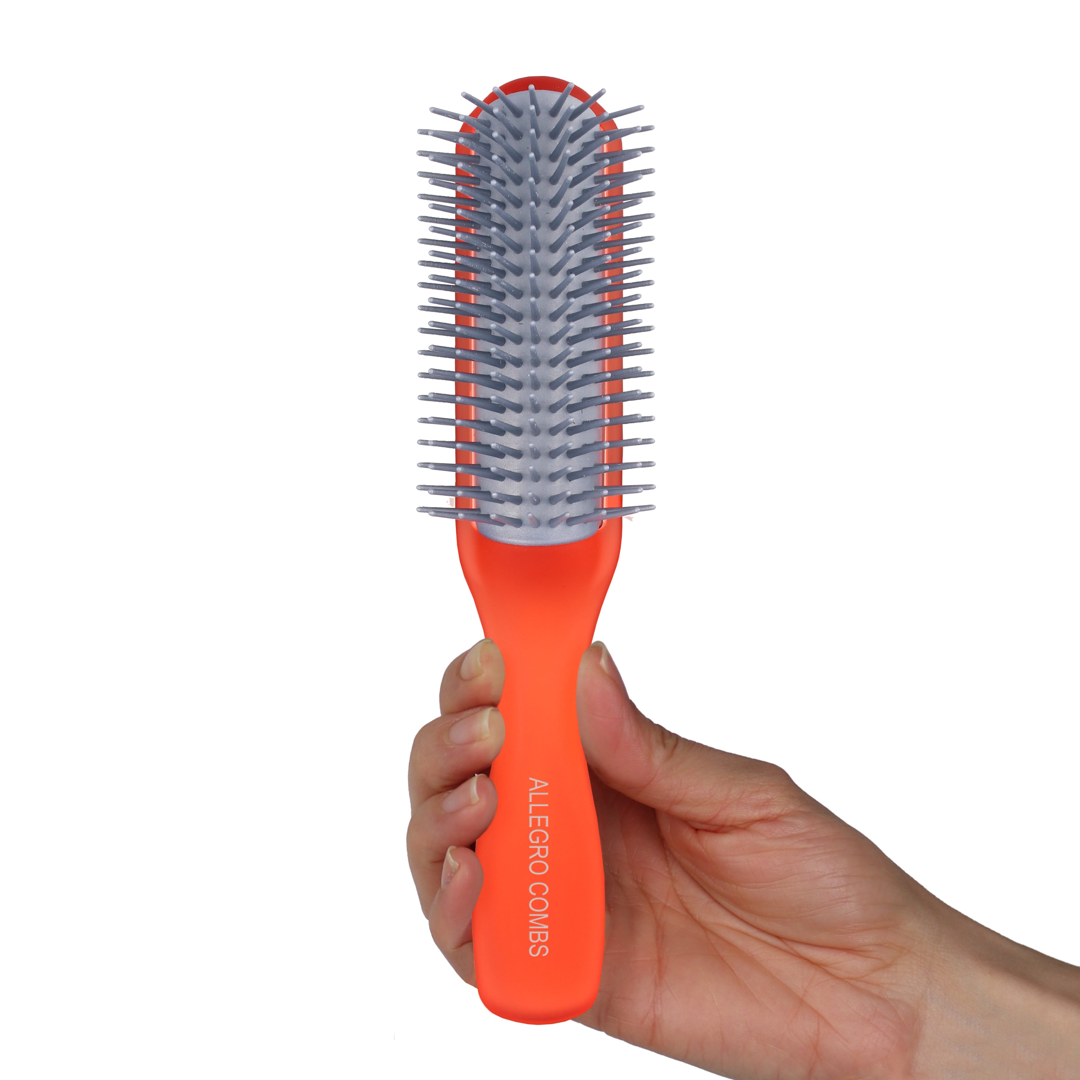 Allegro Combs ScalpCaress Detangling Hair Brush - Gentle Knot Remover for Wet & Dry Hair - Perfect for Styling, Detangling & Scalp Massage at Home or Salon