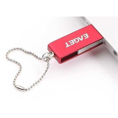 EAGET U5 64GB USB 2.0 Flash Drive - Waterproof, Shockproof Metal Pen Drive for Data Storage, File Transfer - Perfect for Office, School, Travel & Outdoor Use