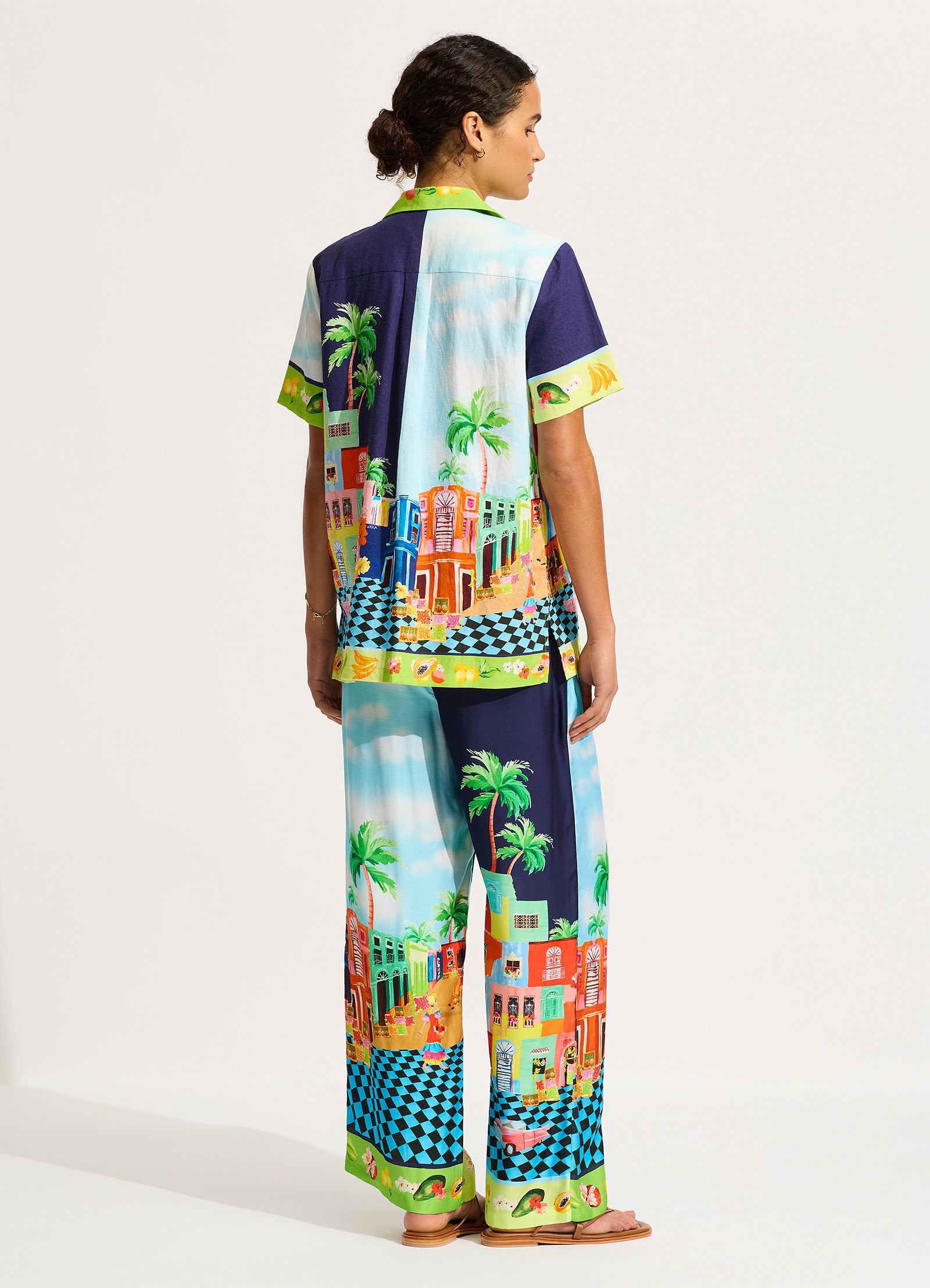 Stylish Cuba Pant in Turquoise - Comfortable & Trendy Women's Casual Pants for Everyday Wear, Lounge & Travel