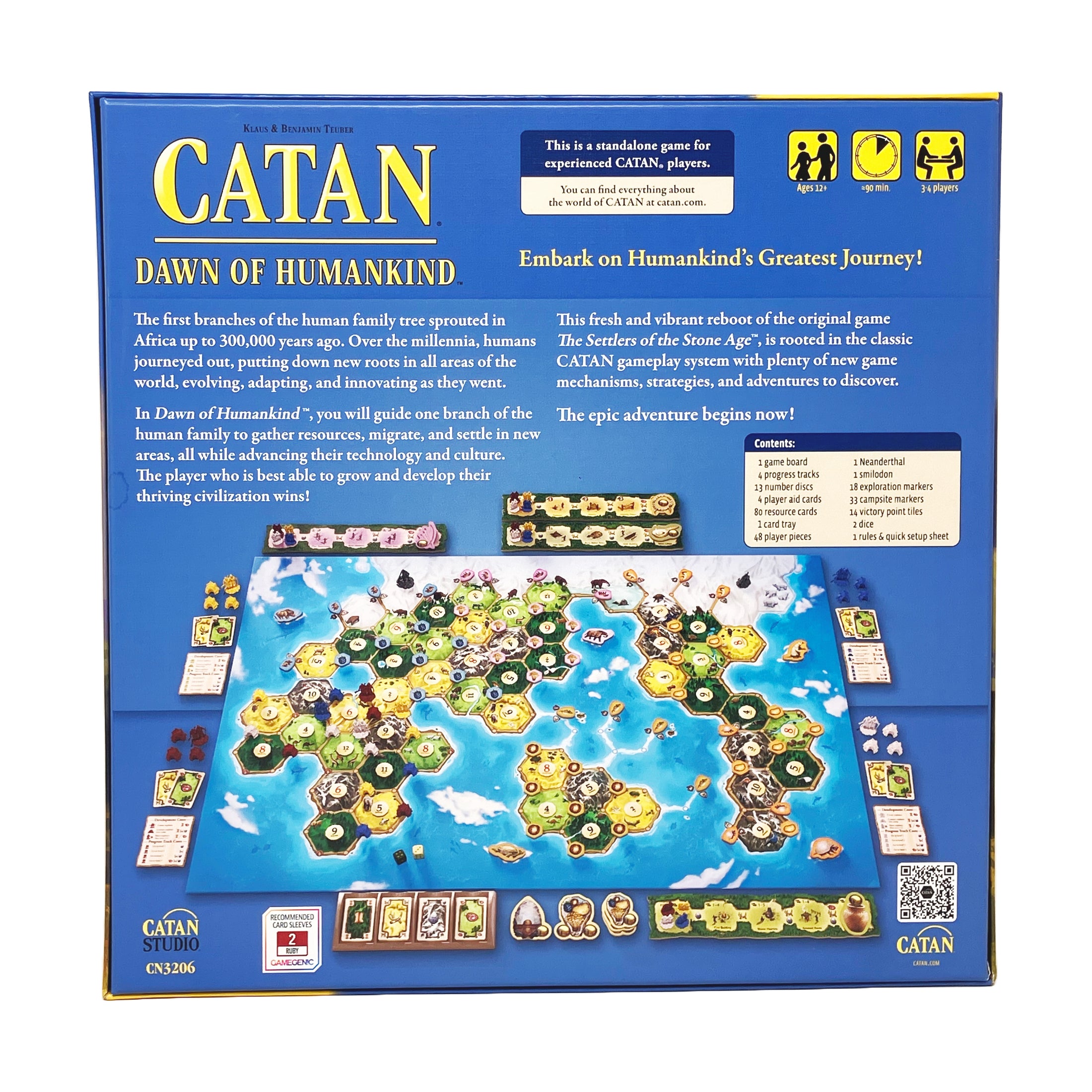 Catan: Dawn of Humankind - Evolutionary Strategy Board Game for Adults & Families | Perfect for Game Nights & Strategy Enthusiasts
