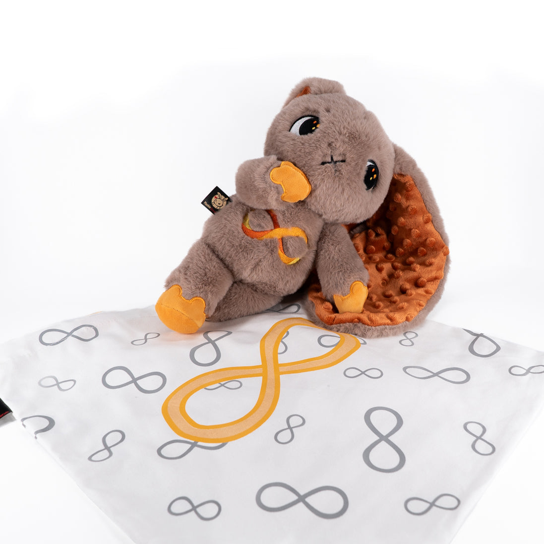 Plushie Dreadfuls Autism Spectrum Rabbit Gold Edition - Soft Stuffed Animal Toy for Kids, Comfort Plush for Autism Awareness & Sensory Needs - Perfect for Gifts, Therapy, and Emotional Support