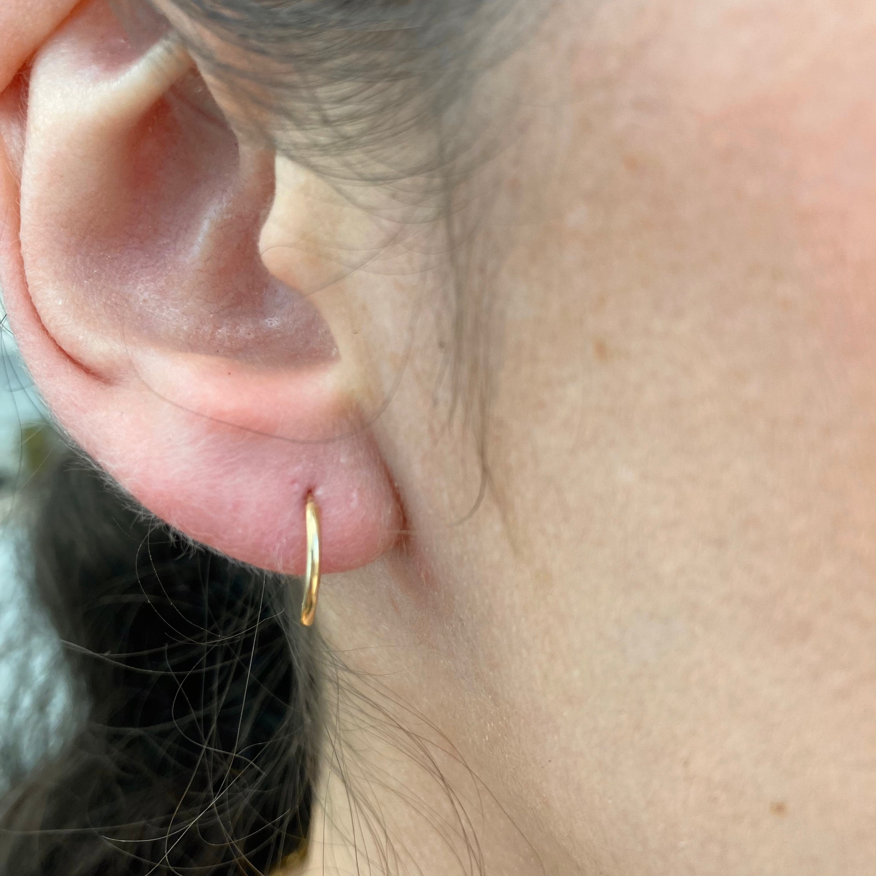 10mm Sleeper Hoop Earrings for Women - 100 Ways to Style | Dainty Gold & Silver Hoops for Everyday Wear, Layering & Gifting