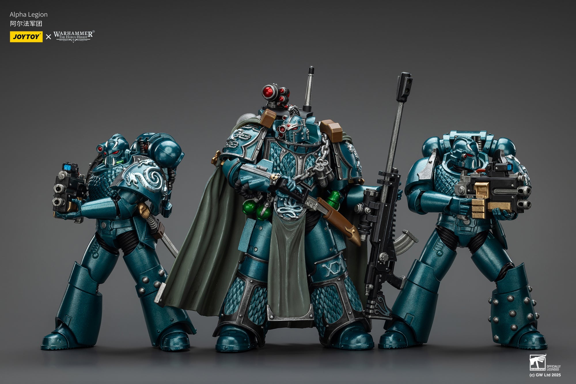 Pre Order 1/18 JOYTOY Warhammer The Horus Heresy Alpha Legion Exodus Headhunter Action Figure - Collectible Model for Warhammer 40K Fans & Tabletop Gaming Enthusiasts