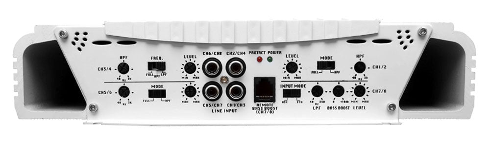 8 Channel Elite Series Marine Amplifier - High Power Waterproof Boat Audio System for Boats, Yachts & Marine Vehicles | Perfect for Outdoor Parties & Water Adventures