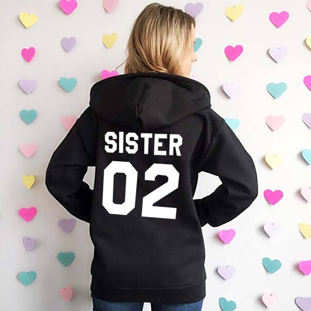 Best Friend Hoodies for Women - Matching BFF Couple Hooded Sweatshirts for Sisters & Teens - Cute Gifts for Besties, Sleepovers & Girls' Night Out