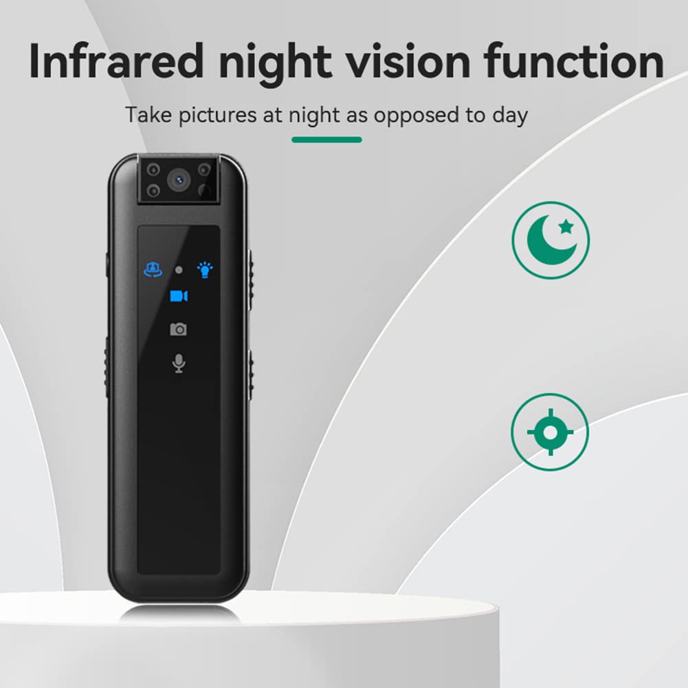 HCLZOE HD 1080P Infrared Night Vision Recorder Camera - Wearable Body Cam, Car DVR, Home Security & Pet Monitoring Camera for Outdoor Activities, Nighttime Surveillance, and Evidence Recording