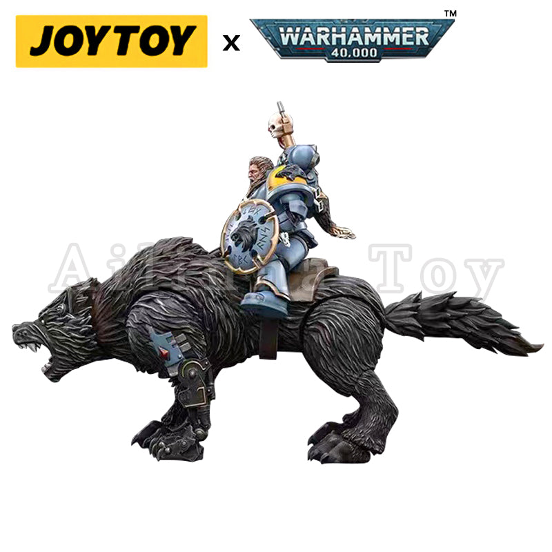 JOYTOY 1/18 Scale Warhammer 40K Space Wolves Thunderwolf Cavalry Frode Action Figure - Collectible Model for Warhammer Fans & Tabletop Gaming