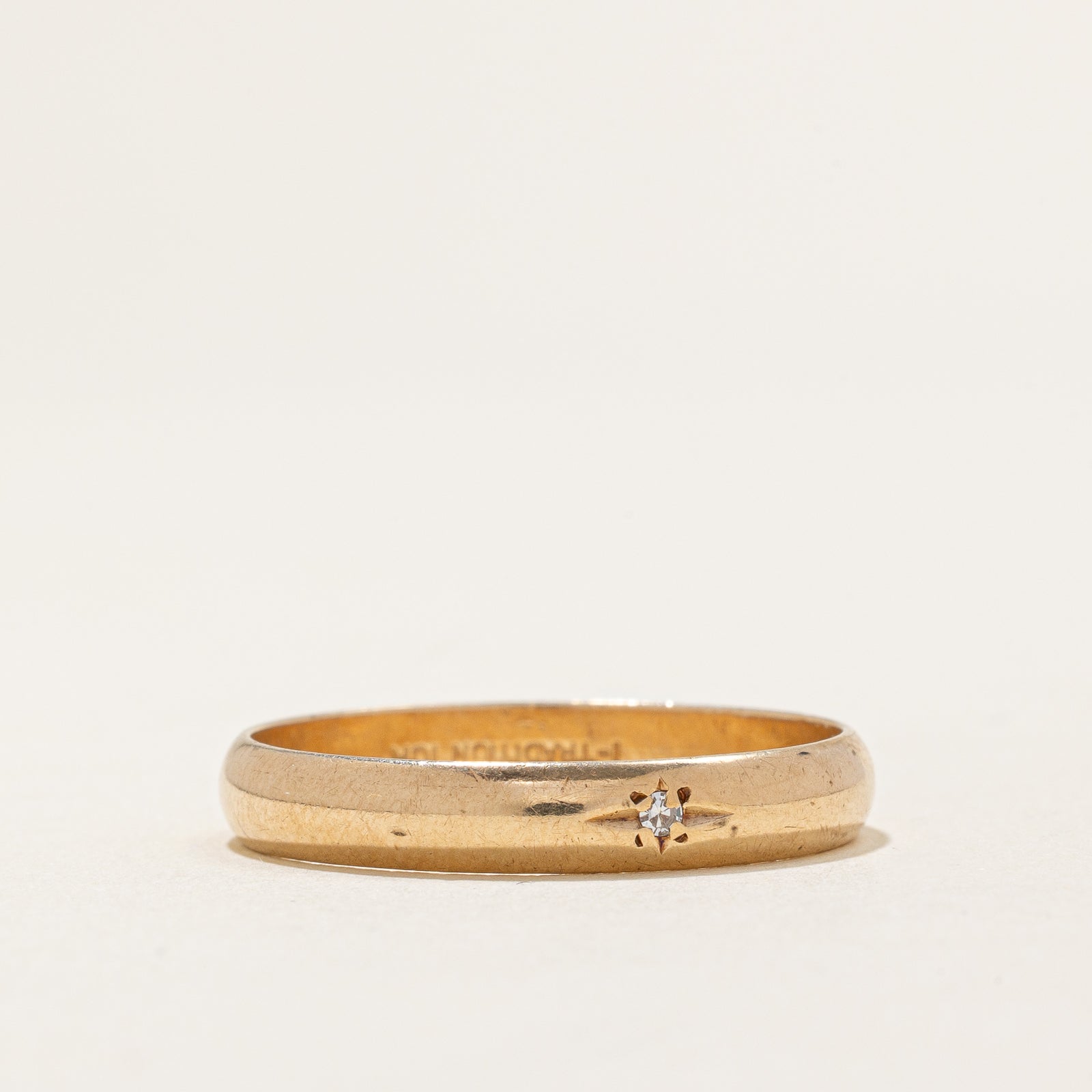 0.01ct Single Stone Diamond Band Ring - Size 12 | Elegant & Minimalist Wedding Band for Women | Perfect for Engagement, Anniversary & Everyday Wear