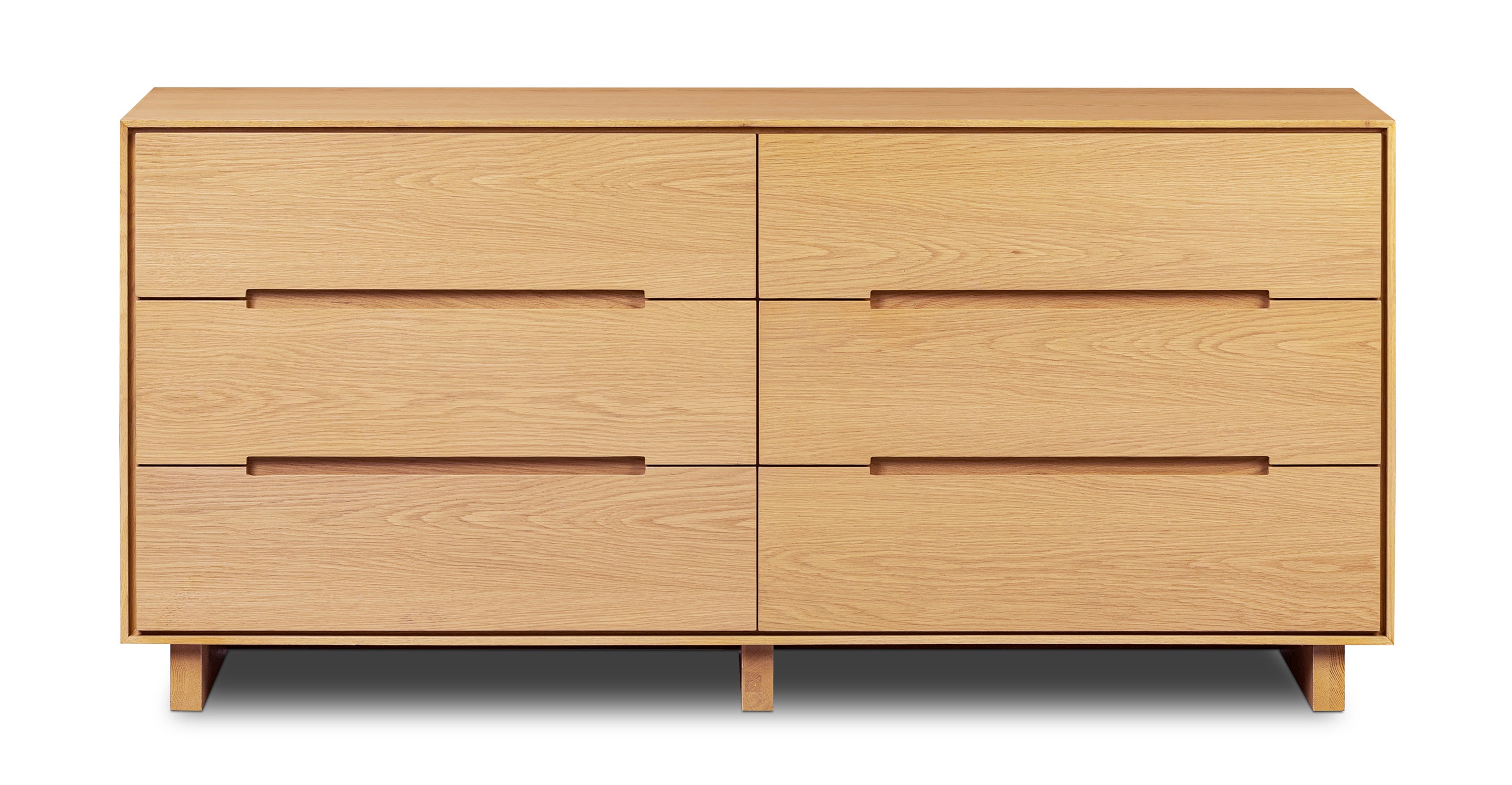 6-Drawer Wooden Dresser for Bedroom - Stylish Storage Chest with Smooth Gliding Drawers - Perfect for Master Bedroom, Guest Room, or Nursery Organization