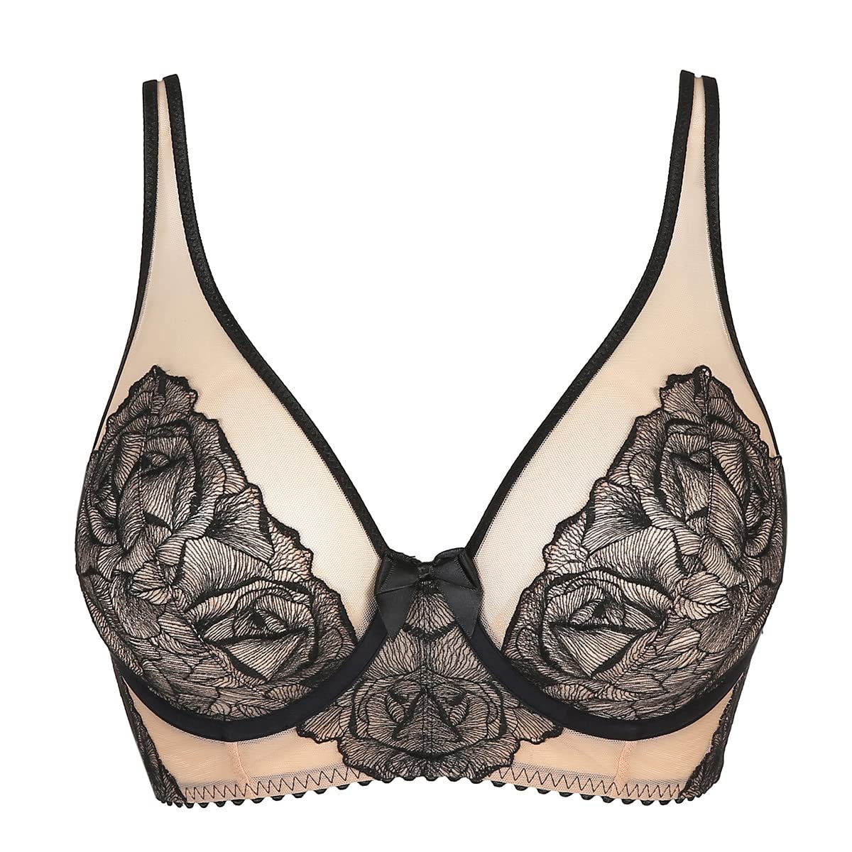 PrimaDonna Women's Balconette Bra - Comfortable Lace Underwire Push Up Bra for Everyday Wear & Special Occasions