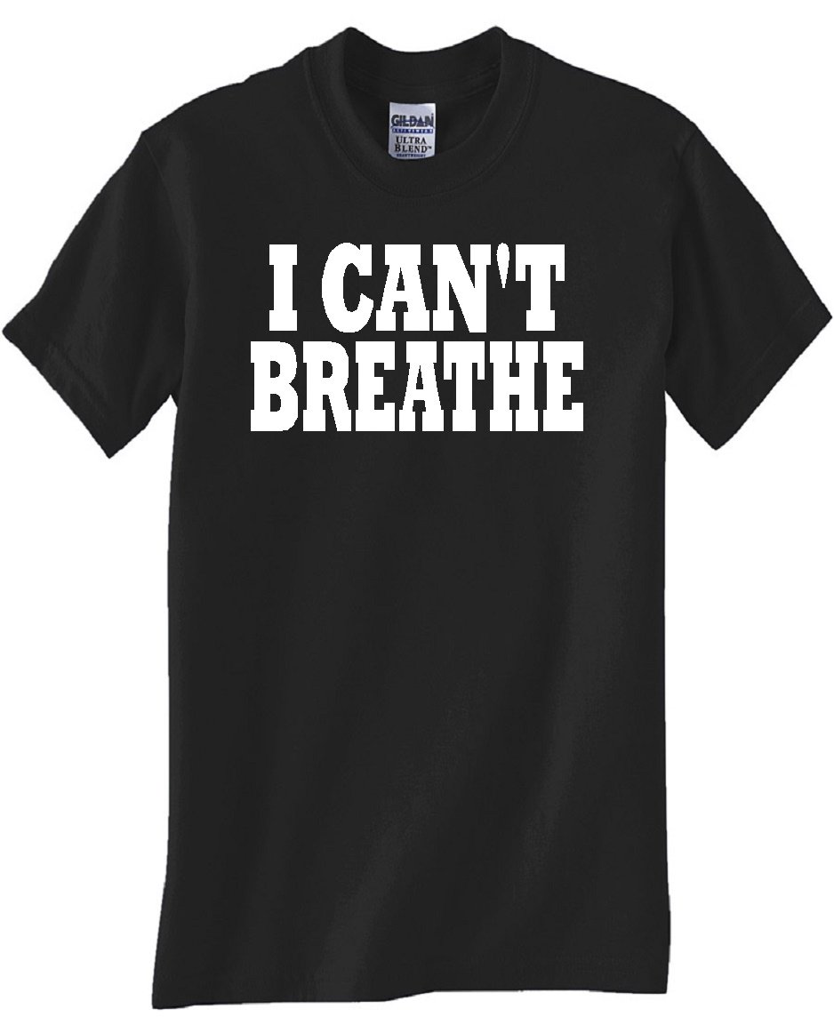 Gildan 'I Can't Breathe' Black T-Shirt for Men & Women - Soft Cotton Tee for Protests, Social Justice Events & Casual Wear