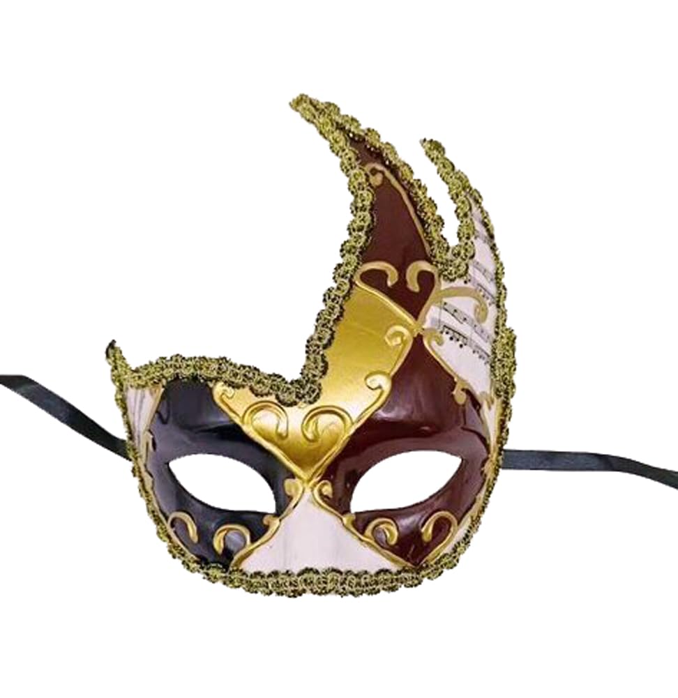 Vintage Venetian Carnival Mask for Men - Elegant Masquerade Costume Mask for Halloween, Cosplay & Themed Parties | Perfect for Mardi Gras, Balls & Costume Events