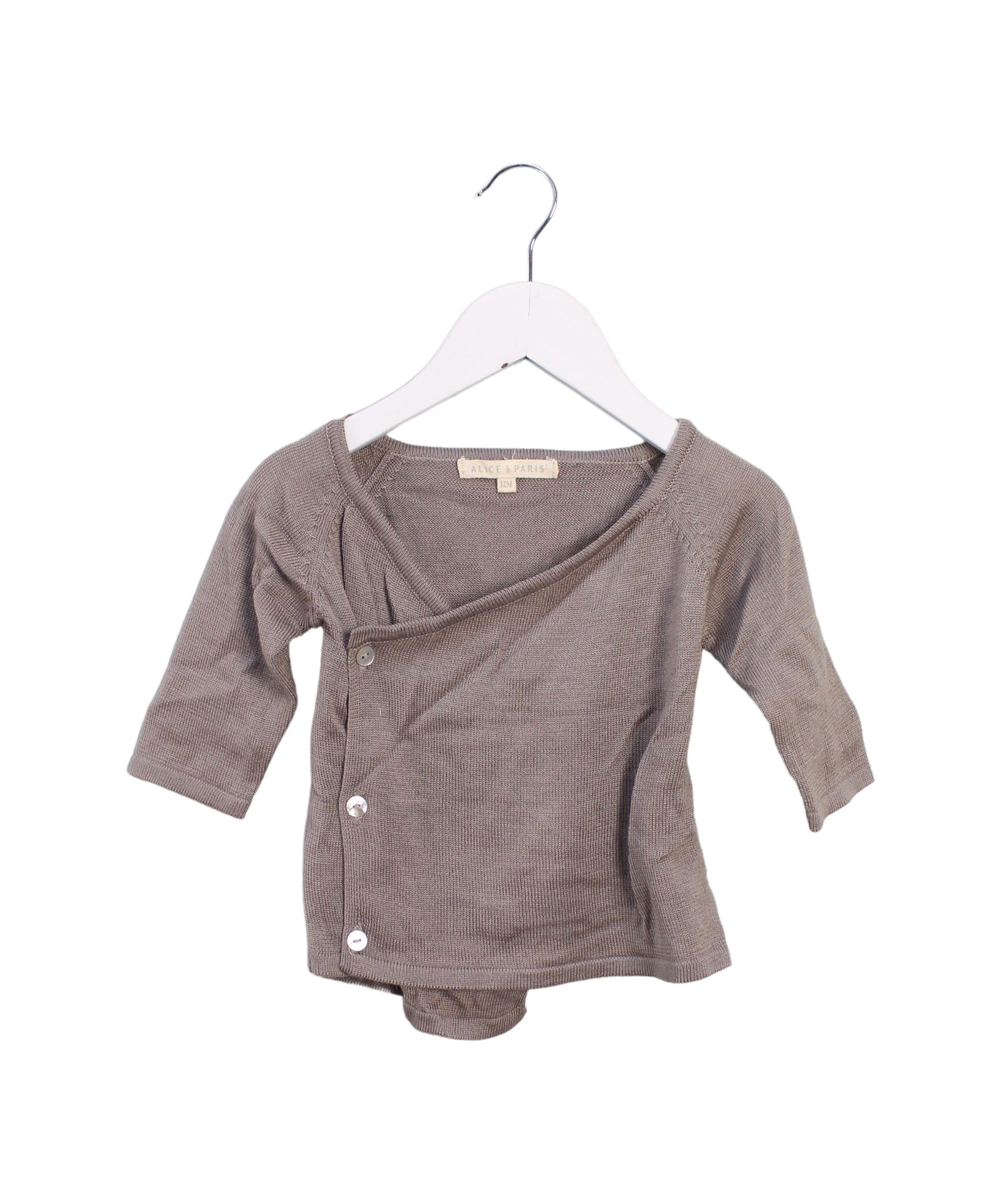 Alice à Paris Long Sleeve Baby Top - French Inspired 12 Month Outfit for Girls | Perfect for Special Occasions & Photo Shoots