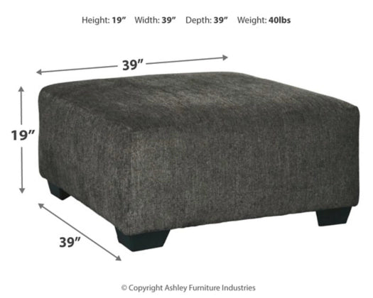 Ballinasloe 3-Piece Grey Sectional Sofa Set with Ottoman & Chaise Lounge | Modern Living Room Furniture for Small Spaces | Perfect for Apartments, Condos and Cozy Family Gatherings