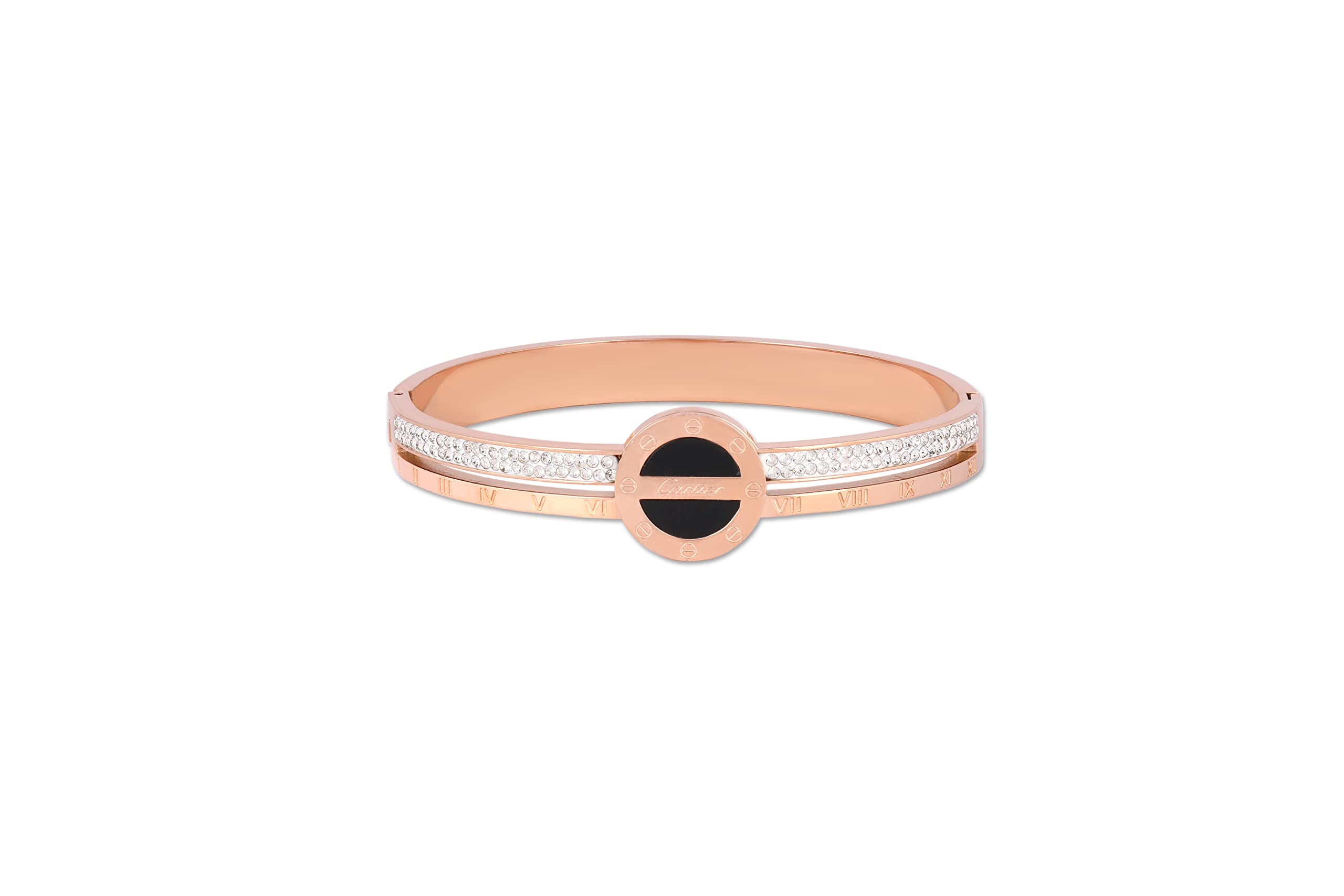 Trendy Rose Gold Butterfly Bracelet for Women - Elegant Love Jewelry with Clear Crystals | Birthday Gift for Women & Girls | Perfect for Date Nights, Parties & Special Occasions