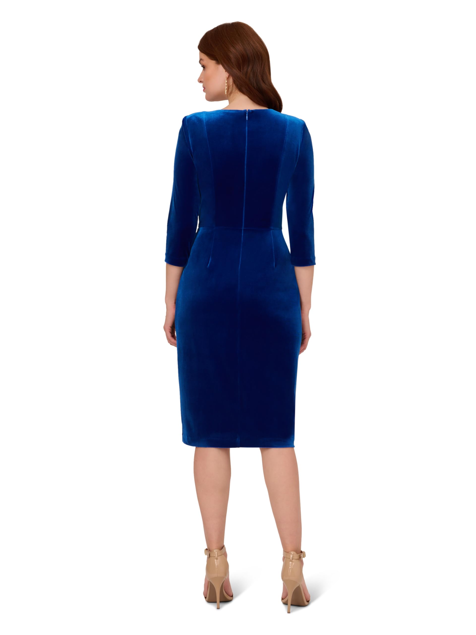 Aidan Mattox Women's Sleeveless Blouson Bodycon Dress - Perfect for Cocktail Parties, Date Nights & Summer Weddings