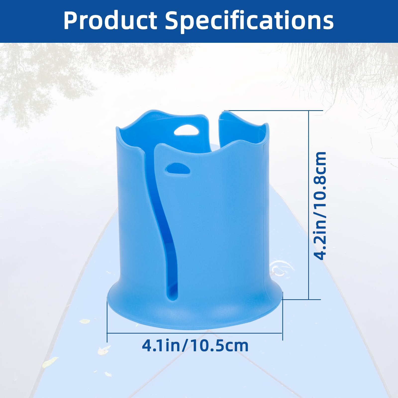 2 Piece Universal Anti-Tip Paddleboard Cup Holder - Kayak Drink Holder for SUP & Canoe Accessories | Perfect for Kayaking, Fishing & Outdoor Water Sports